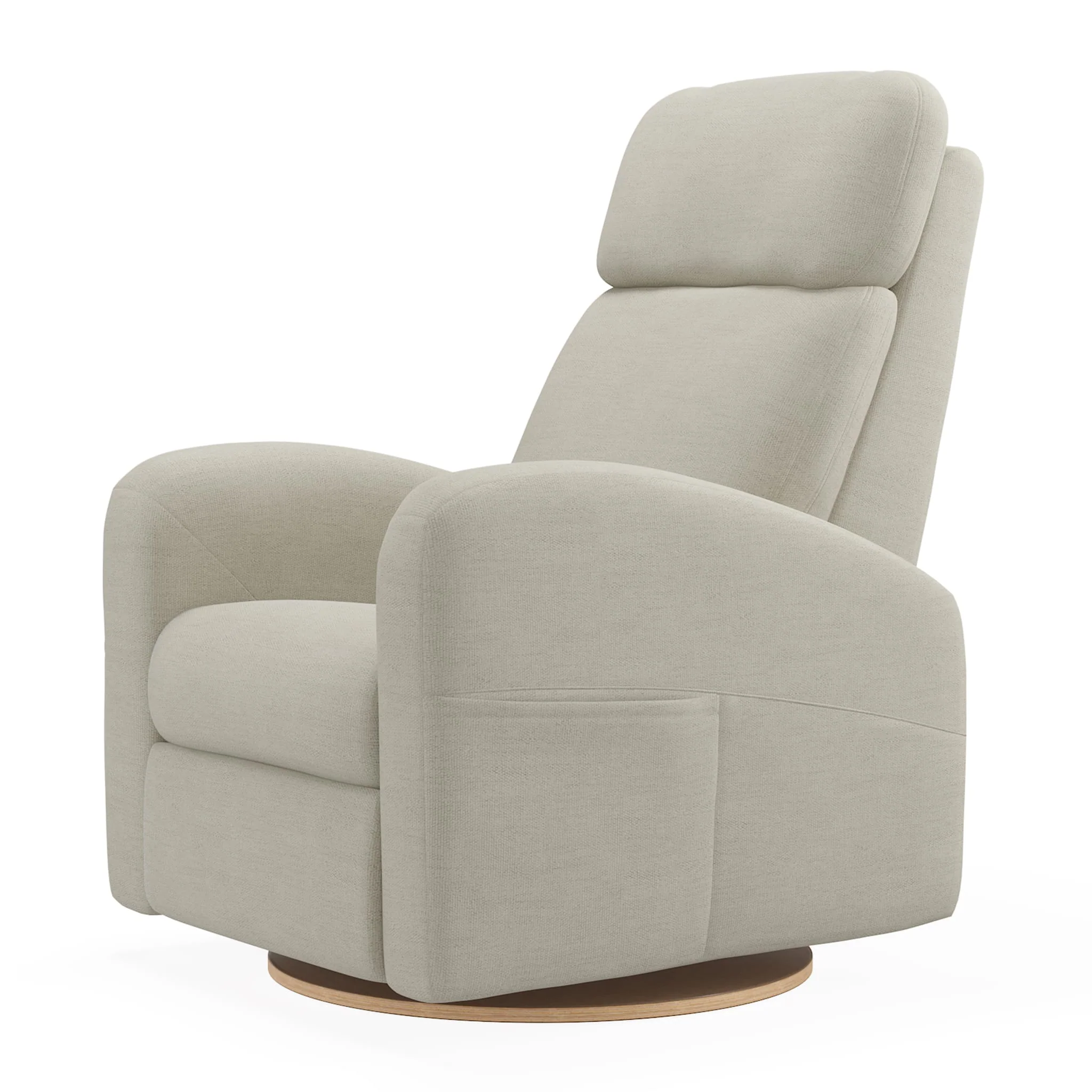 Fauteuil Berçant Inclinable Pivotant Hailey Como Sand avec Mécanisme Électrique - Image 6