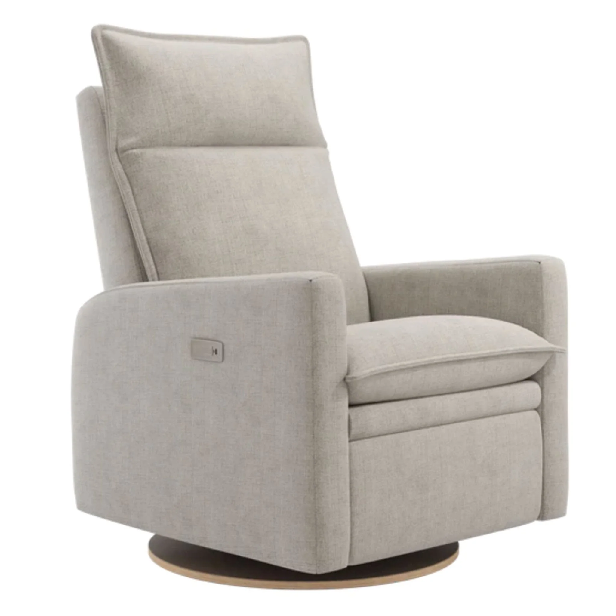 Fauteuil Berçant et Pivotant Arya - Tissu Breather Drifwood 56 avec Mécanisme Électrique