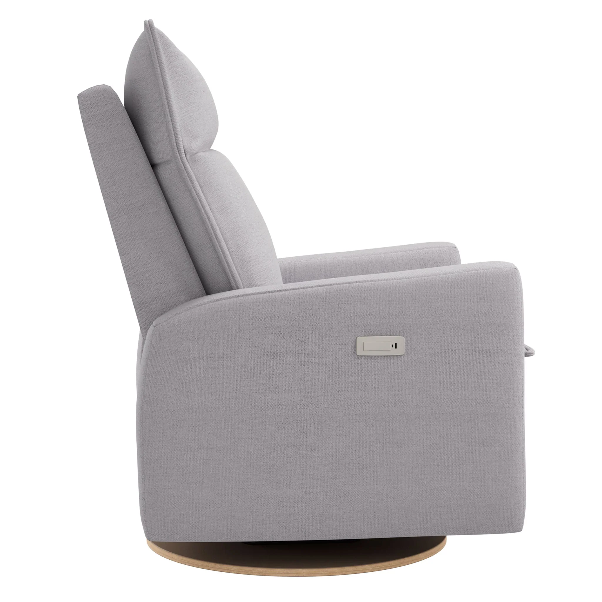 Fauteuil Berçant et Pivotant Arya - Como Dove Gris avec Mécanisme Électrique - Image 3