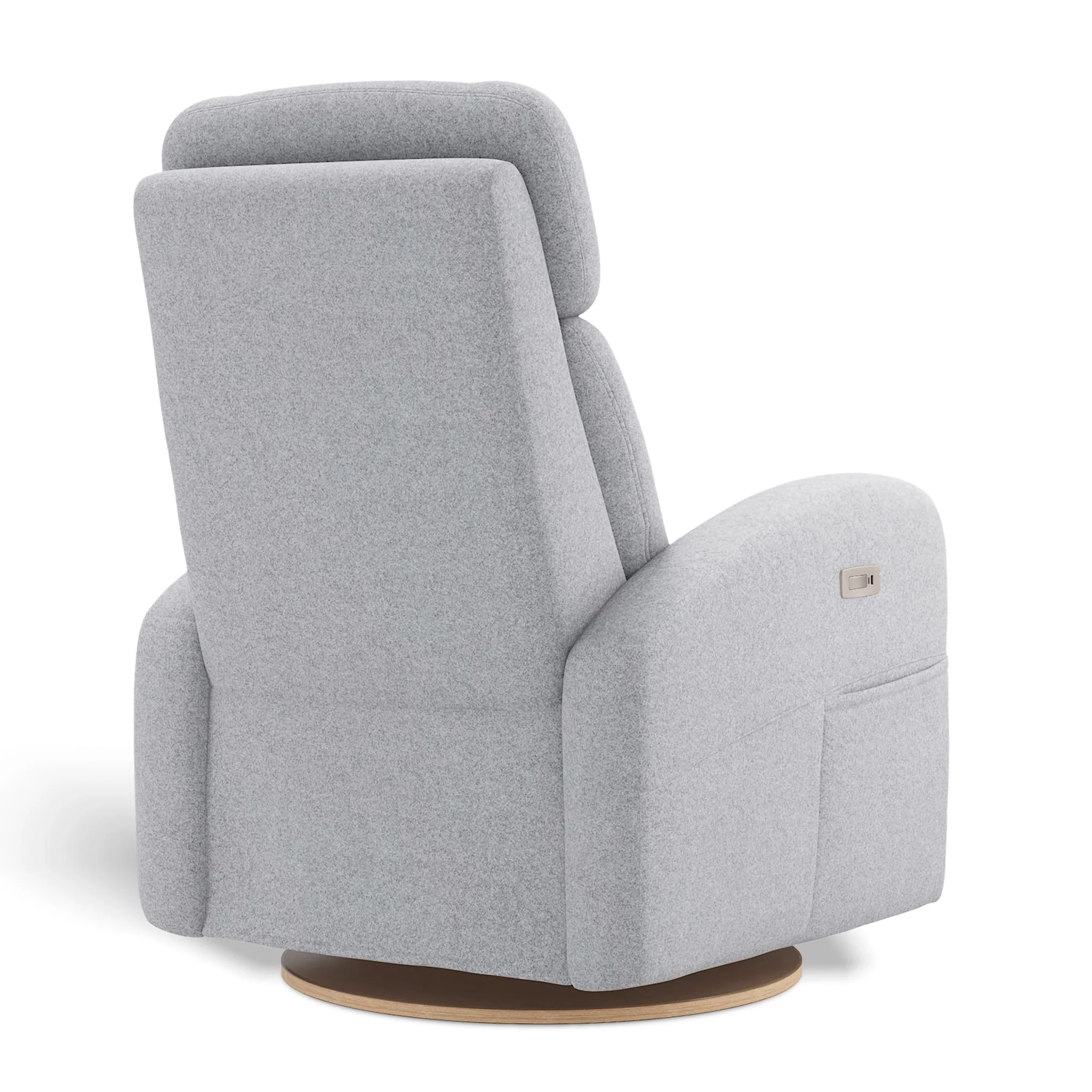 Fauteuil Berçant Inclinable Pivotant Hailey Arlo Heather Silver avec Mécanisme Électrique - Image 4
