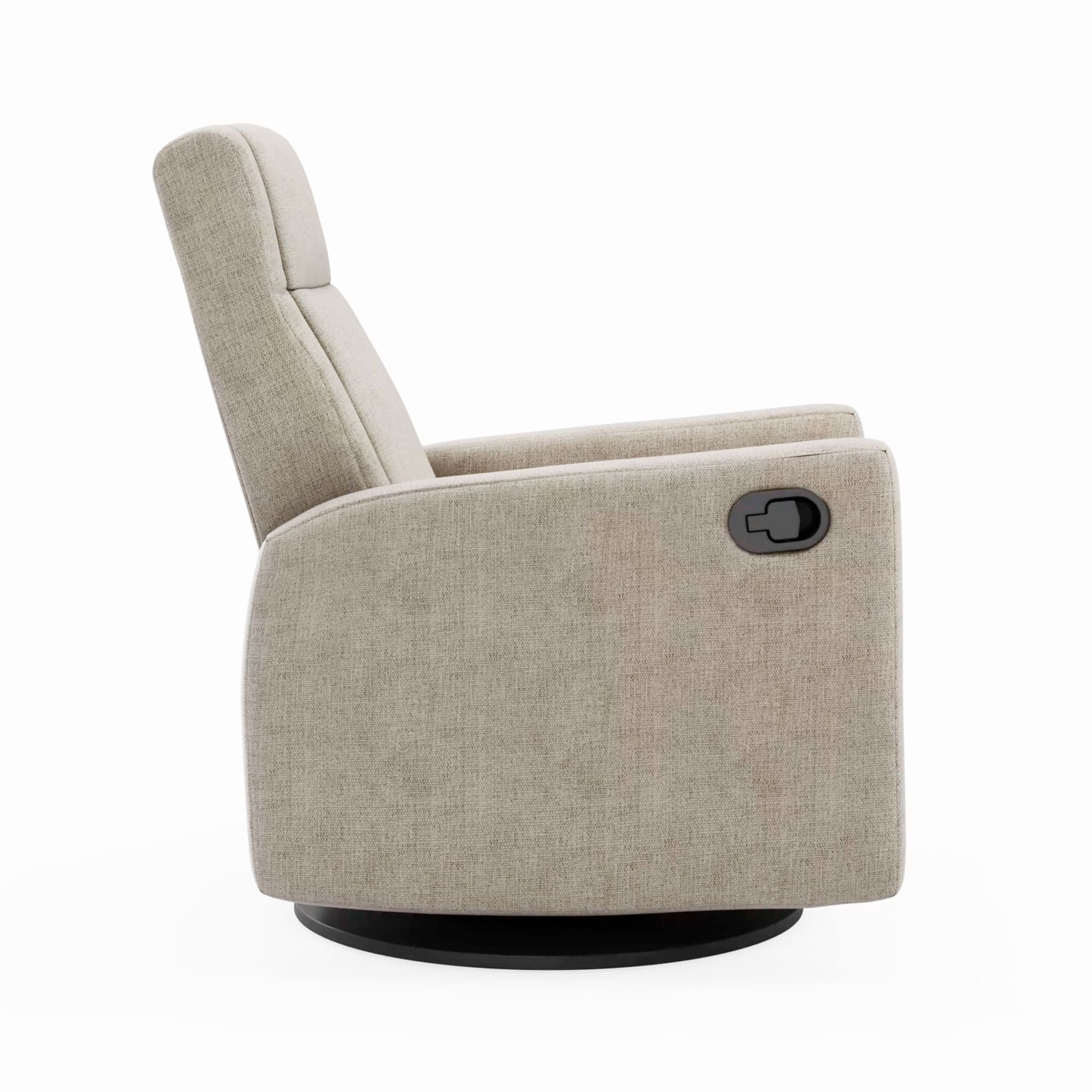 Fauteuil Berçant et Pivotant Nelly - Breather Driftwood / Noir - Image 3