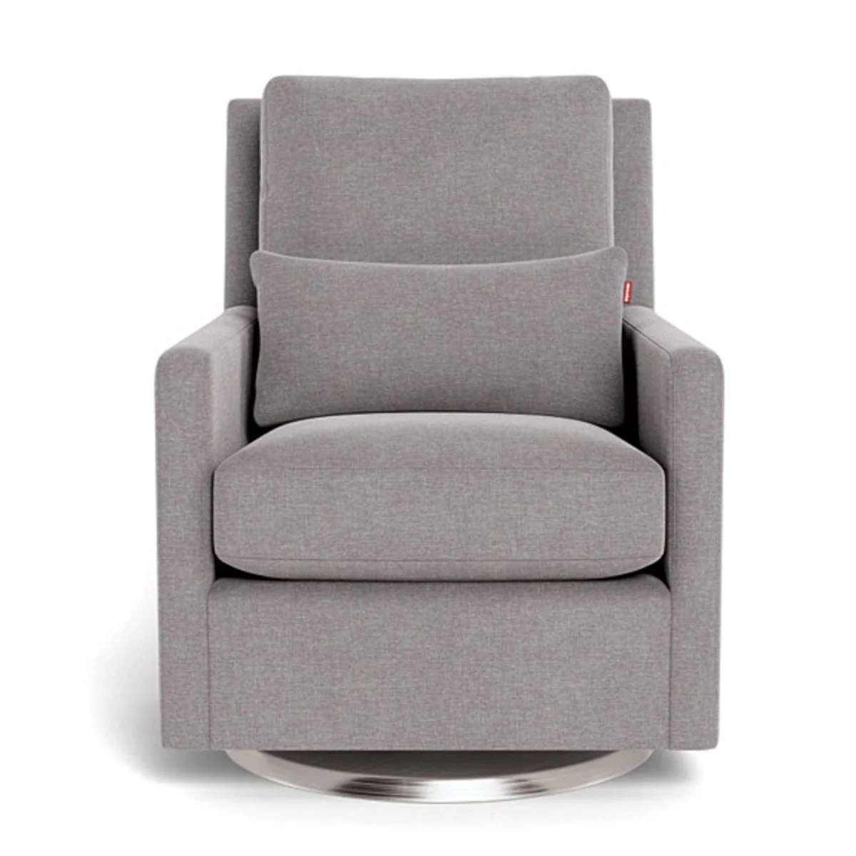 Fauteuil Berçant et Pivotant Como - Pebble Gris / Argent - Image 3