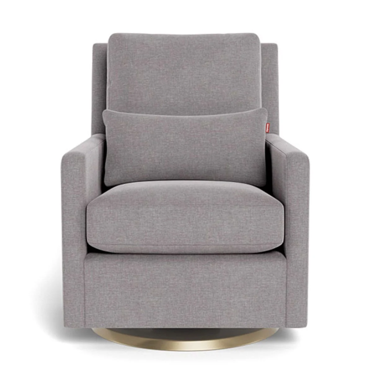Fauteuil Berçant et Pivotant Como - Pebble Gris / Or - Image 3