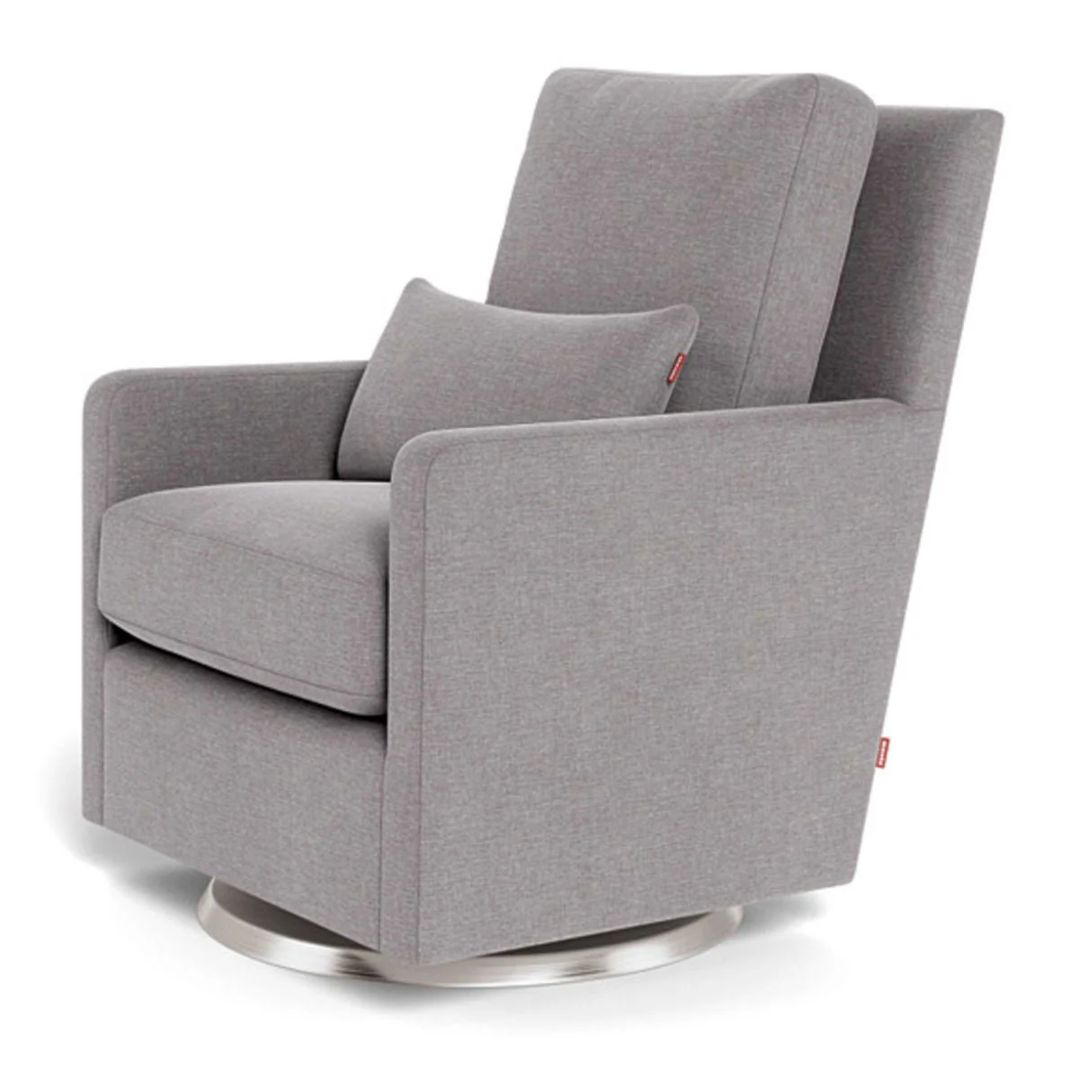 Fauteuil Berçant et Pivotant Como - Pepper Gris / Argent - Image 3