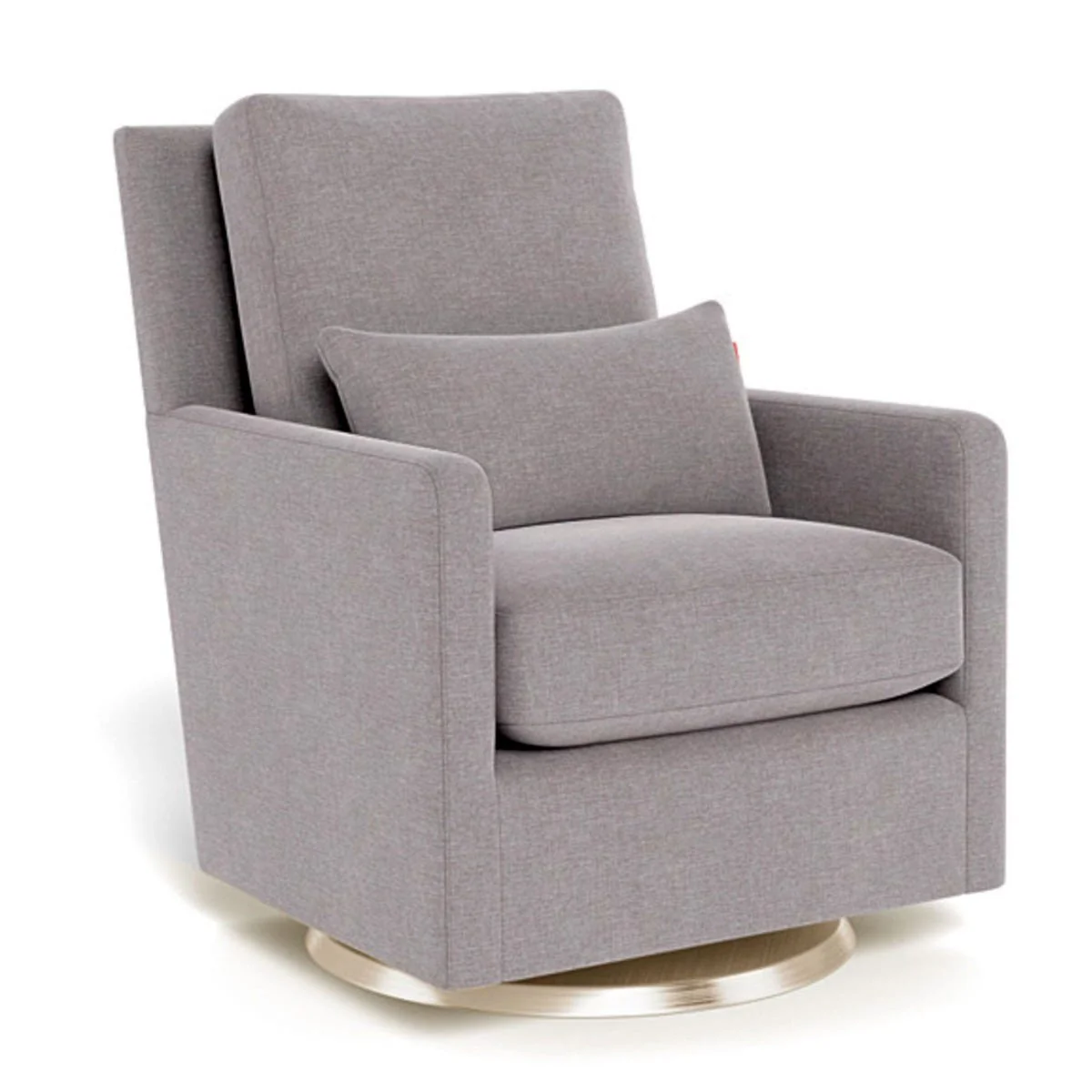 Fauteuil Berçant et Pivotant Como - Pepper Gris / Or