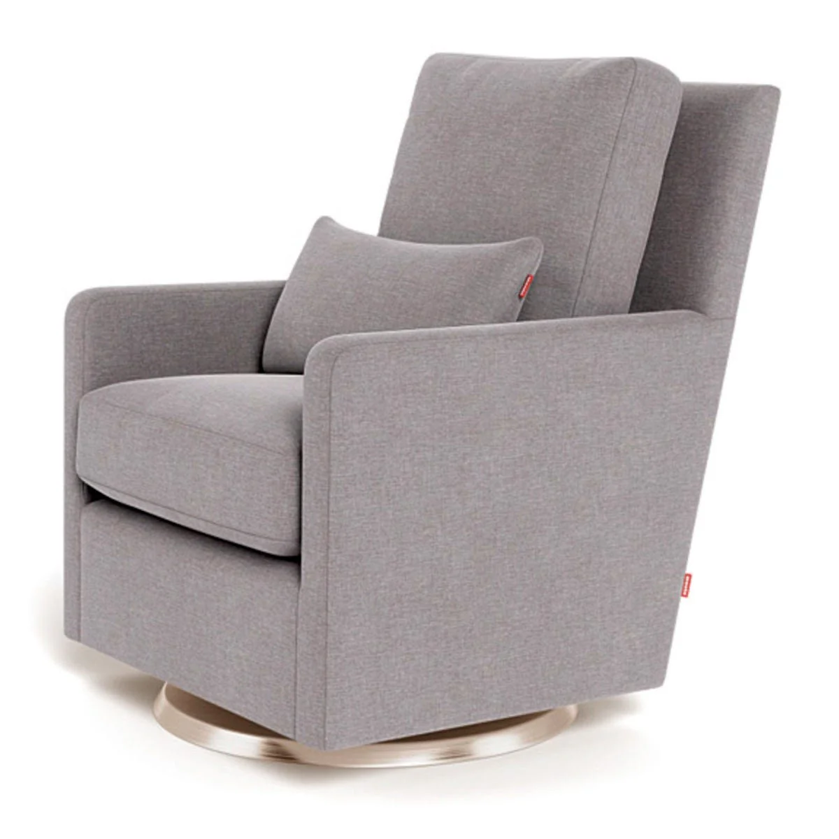 Fauteuil Berçant et Pivotant Como - Pepper Gris / Or - Image 3