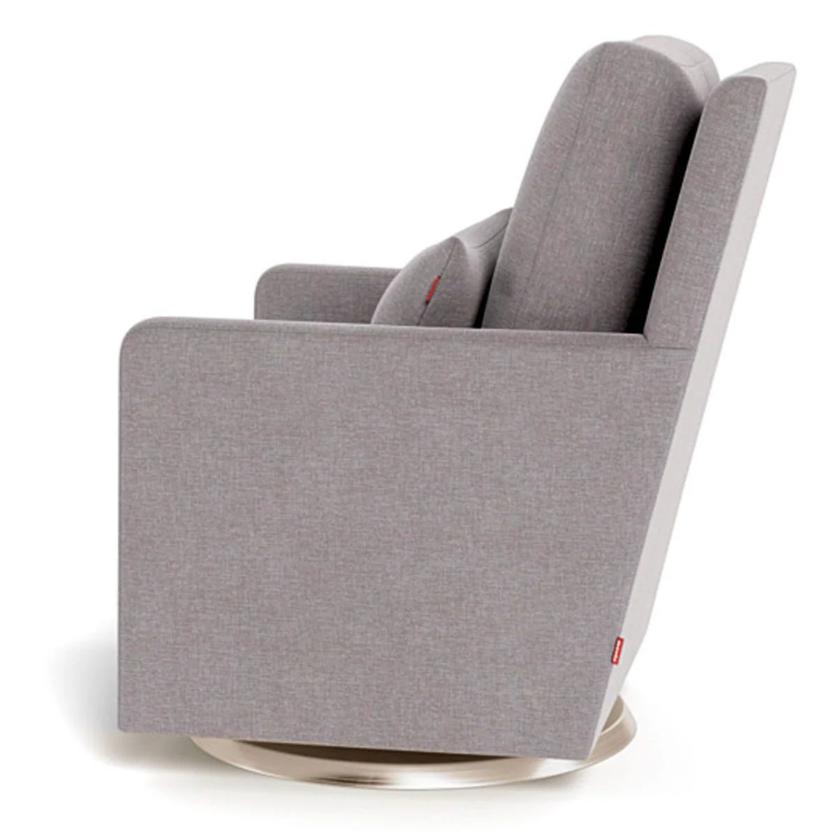 Fauteuil Berçant et Pivotant Como - Pepper Gris / Or - Image 4
