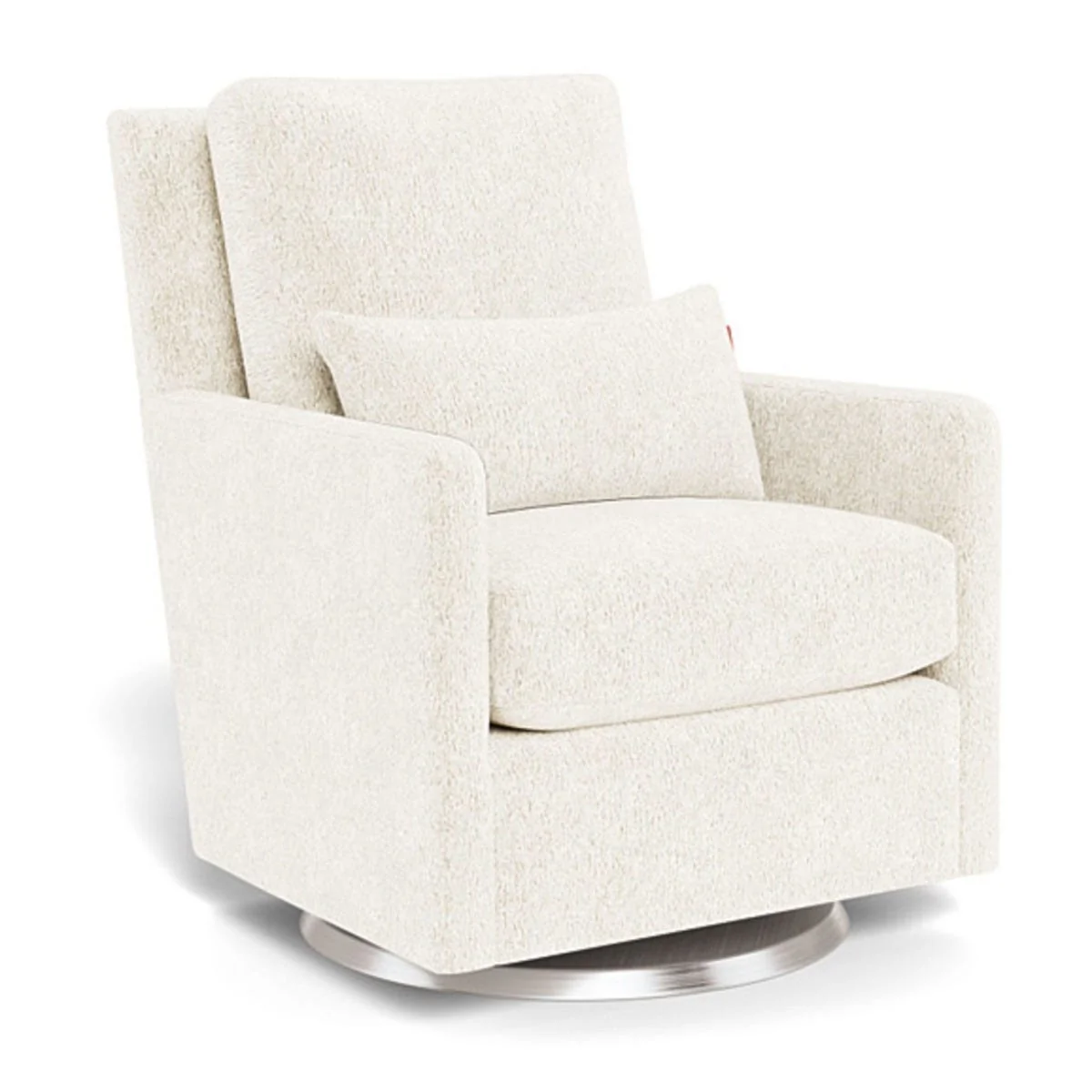 Fauteuil Berçant et Pivotant Como - Sherpa / Argent