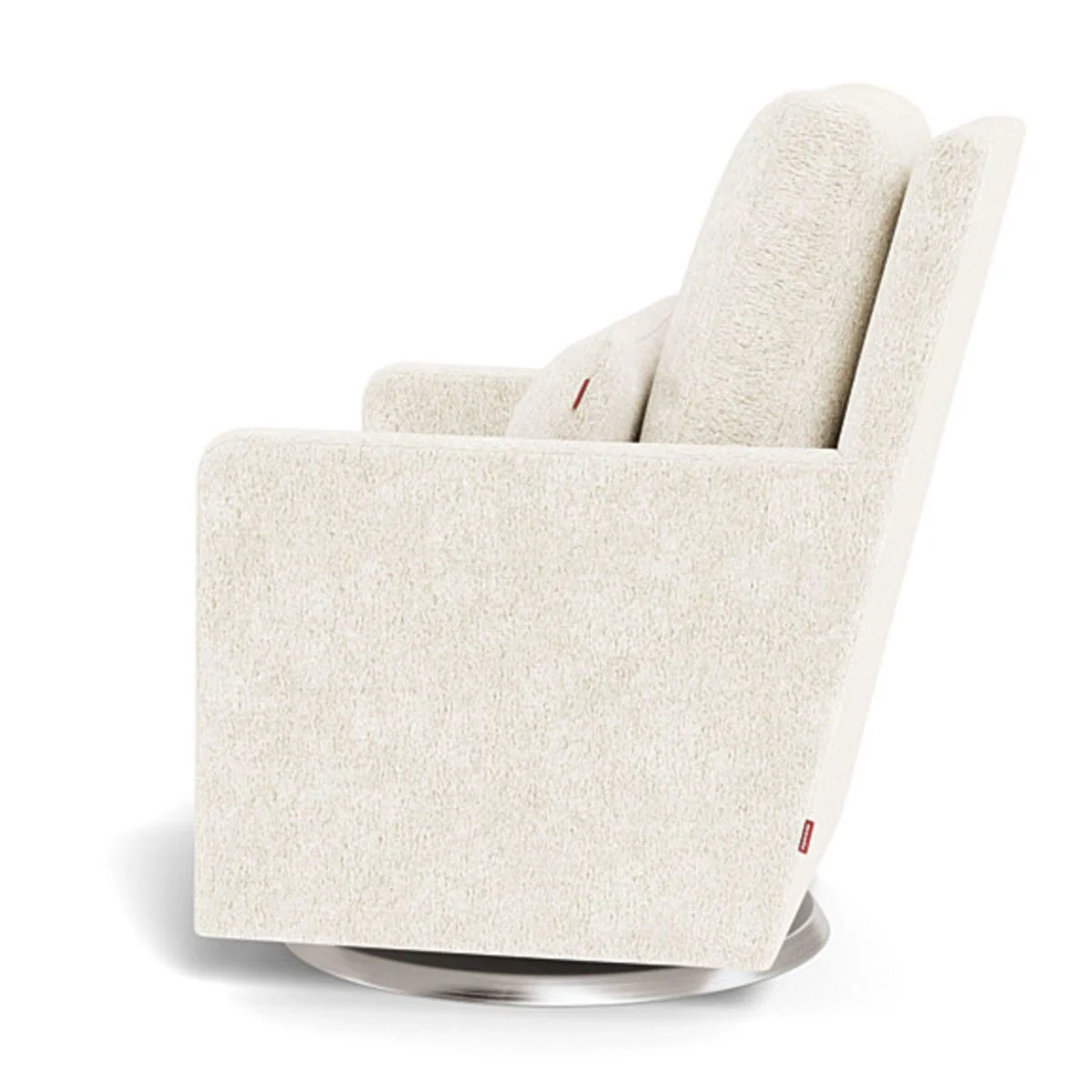 Fauteuil Berçant et Pivotant Como - Sherpa / Argent - Image 6