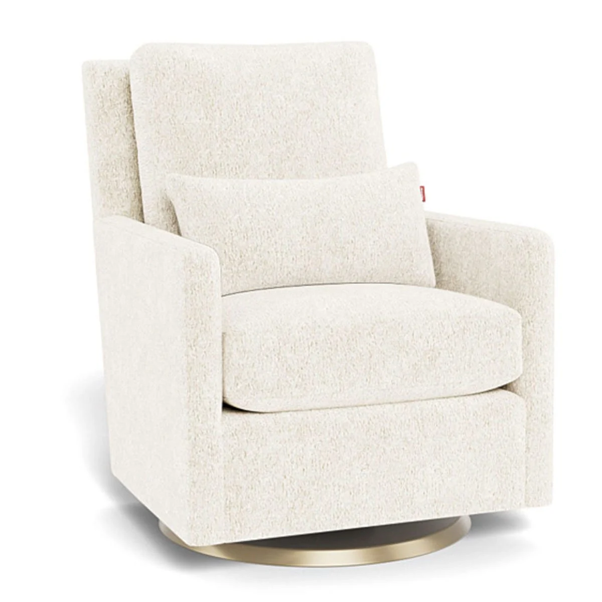 Fauteuil Berçant et Pivotant Como - Sherpa / Or