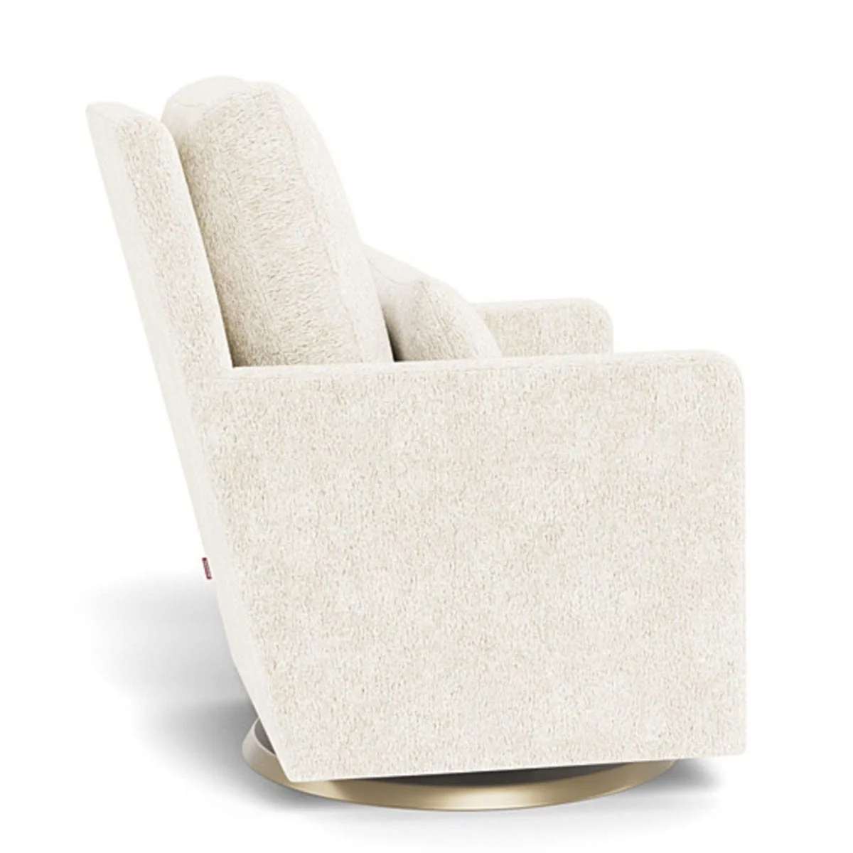 Fauteuil Berçant et Pivotant Como - Sherpa / Or - Image 3
