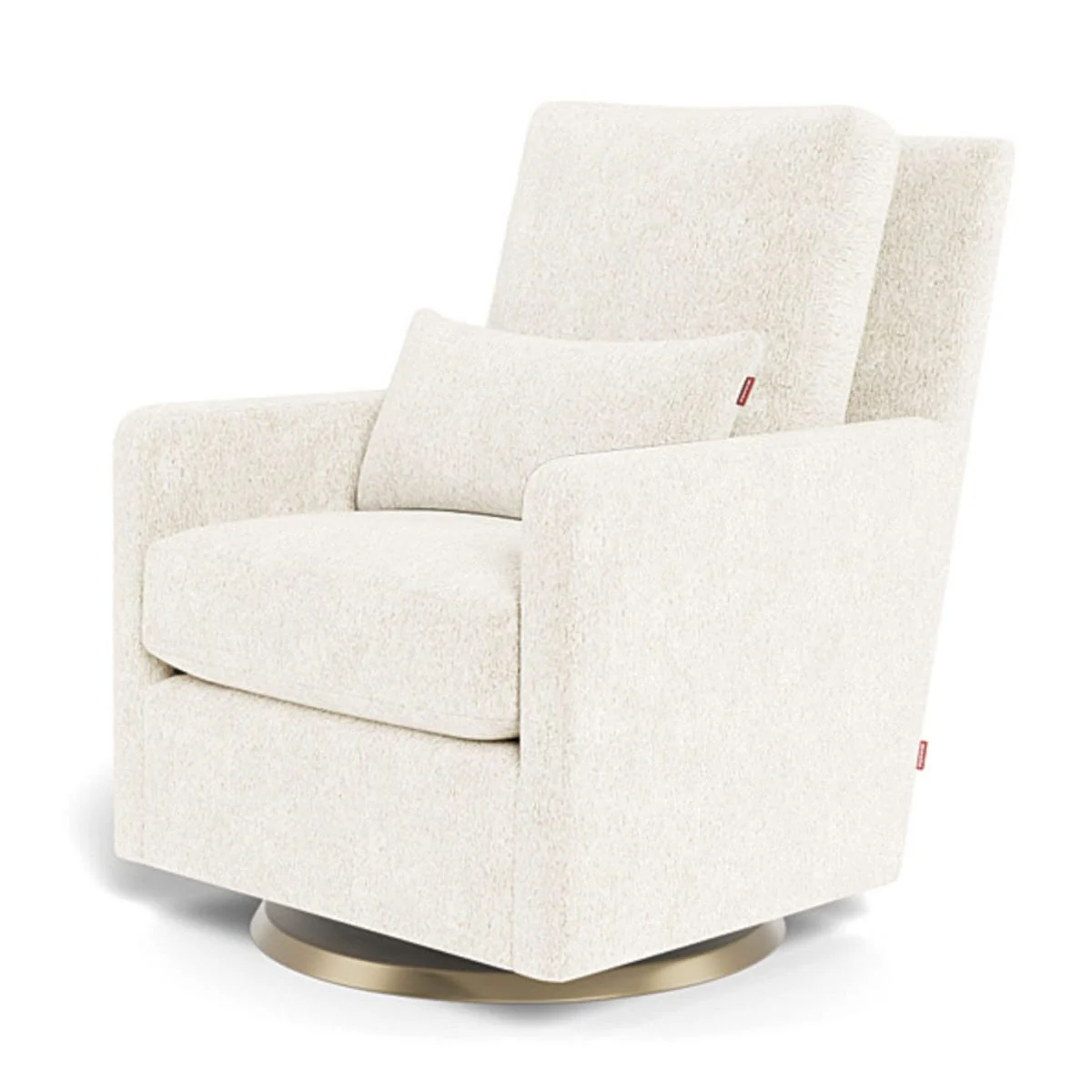 Fauteuil Berçant et Pivotant Como - Sherpa / Or - Image 5