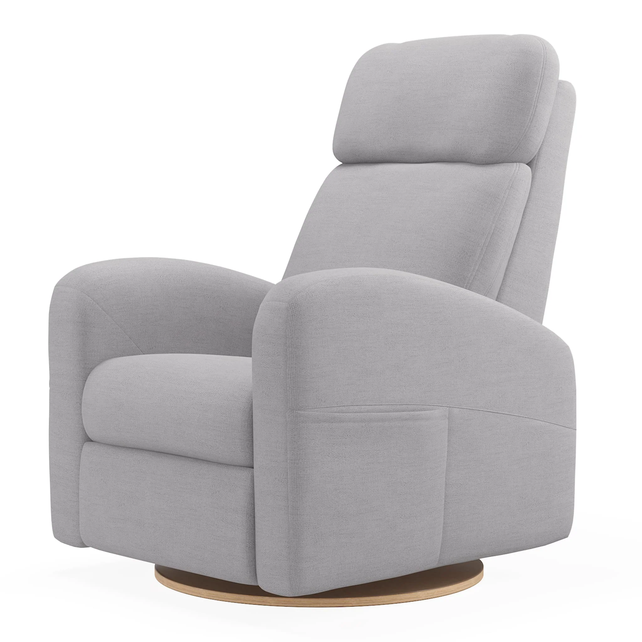 Fauteuil Berçant Inclinable Pivotant Hailey Como Dove Grey avec Mécanisme Électrique - Image 5