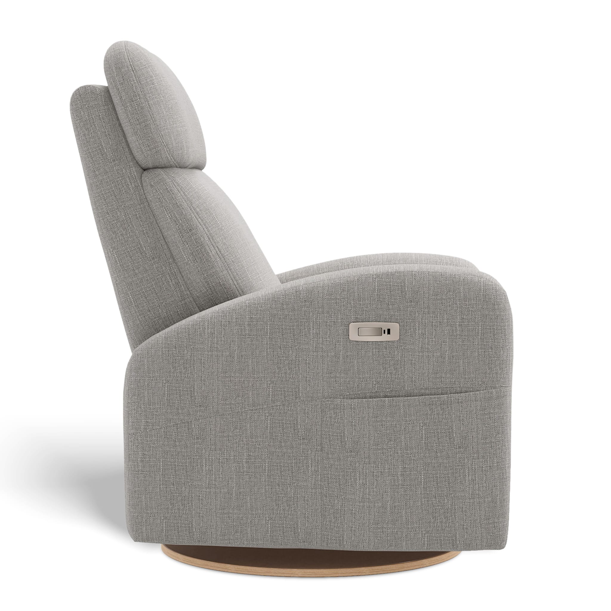 Fauteuil Berçant Inclinable Pivotant Hailey Nubia Silver avec Mécanisme Électrique - Image 3