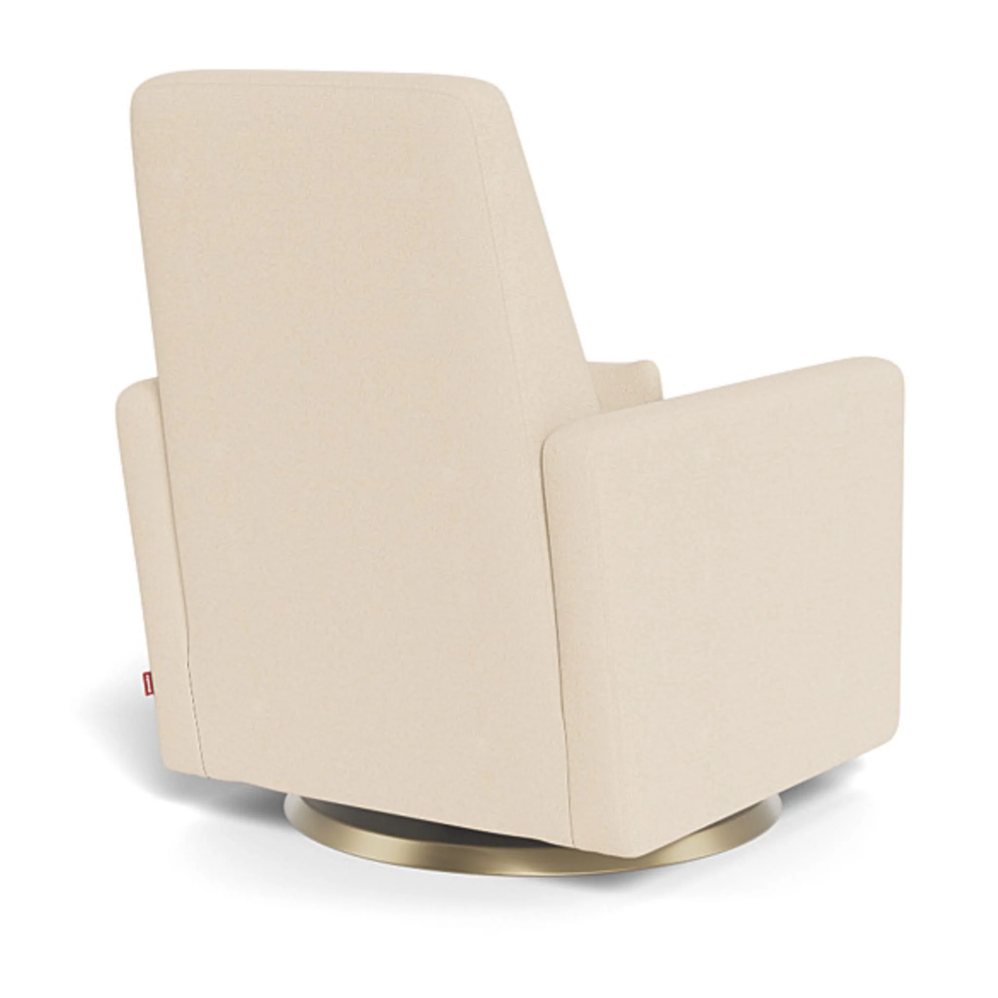 Fauteuil Pivotant Berçant et Inclinable Grano - Tissu Bouclé Biscuit / Or - Image 6
