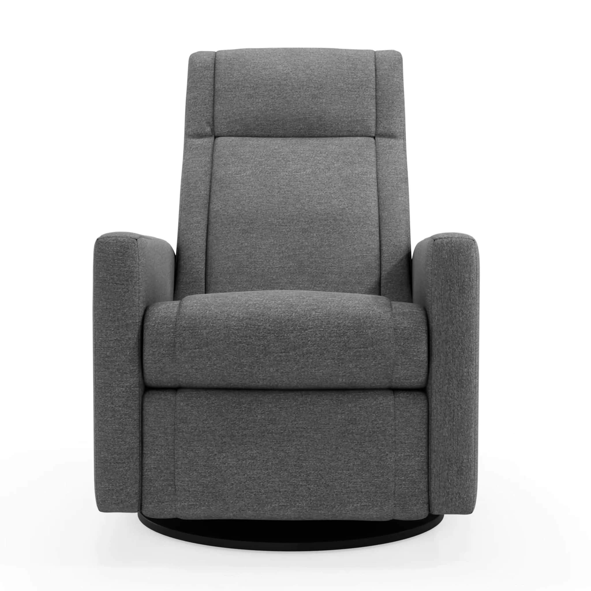 Fauteuil Berçant et Pivotant Nelly - Nexus Charcoal / Noir - Image 2