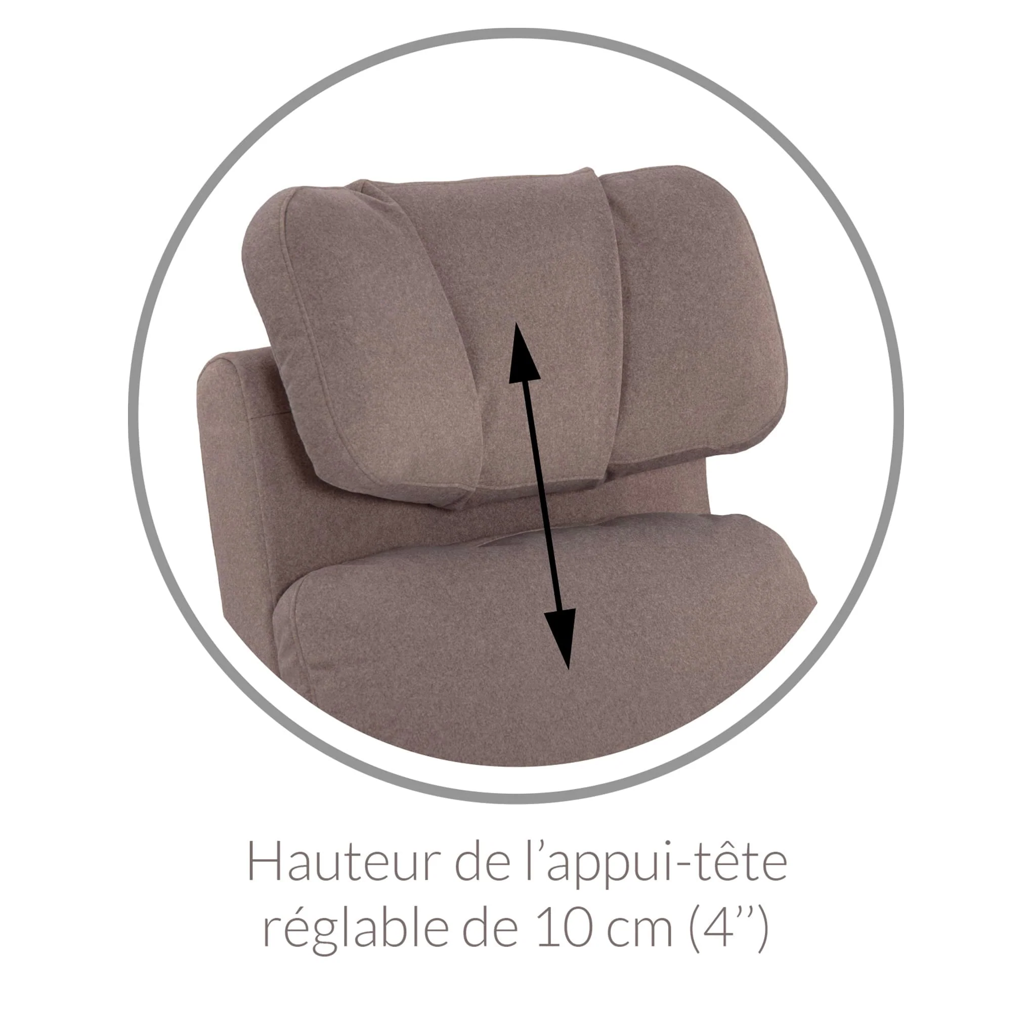 Fauteuil Berçant Inclinable Pivotant Hailey - Arlo Heather Silver - Image 7