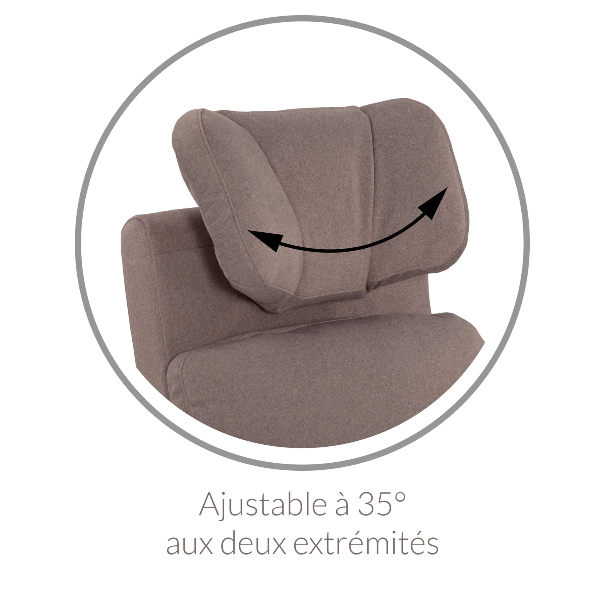 Fauteuil Berçant Inclinable Pivotant Hailey - Arlo Heather Silver - Image 9