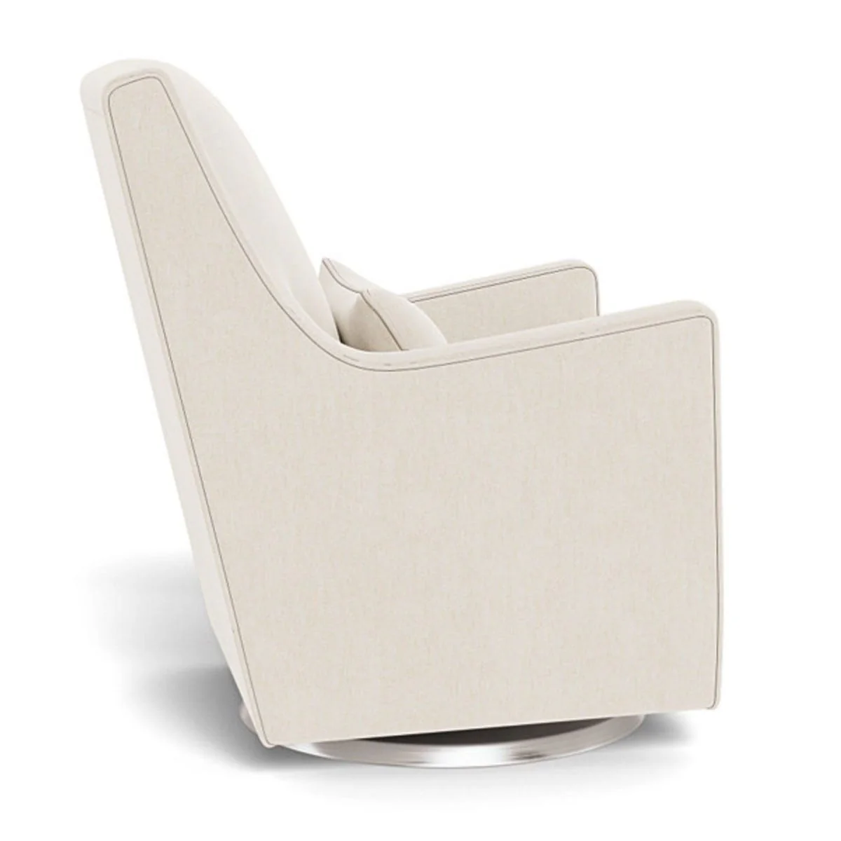 Fauteuil Berçant et Pivotant Luca - Dune / Argent - Image 2
