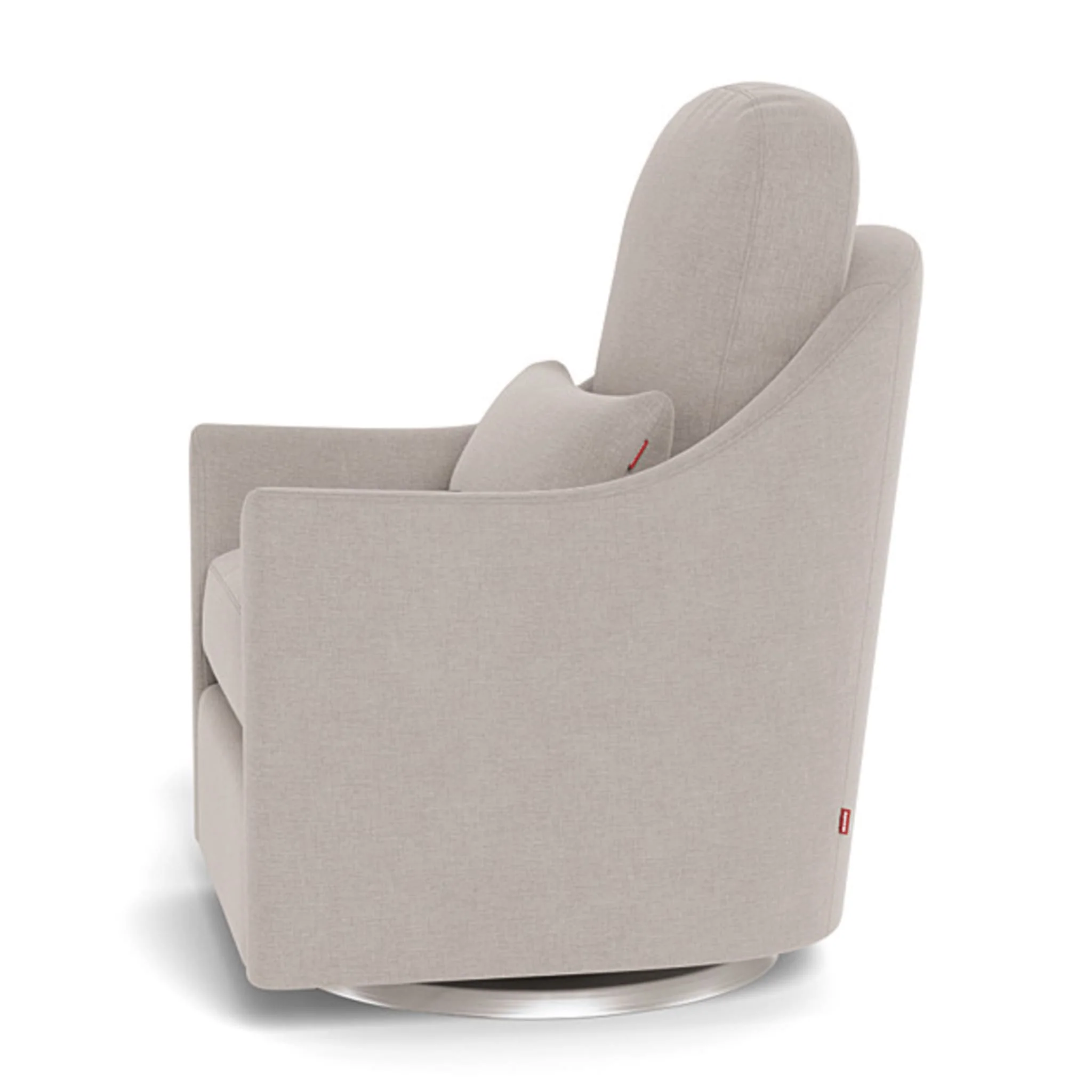 Fauteuil Berçant et Pivotant Nessa - Sand / Argent - Image 5