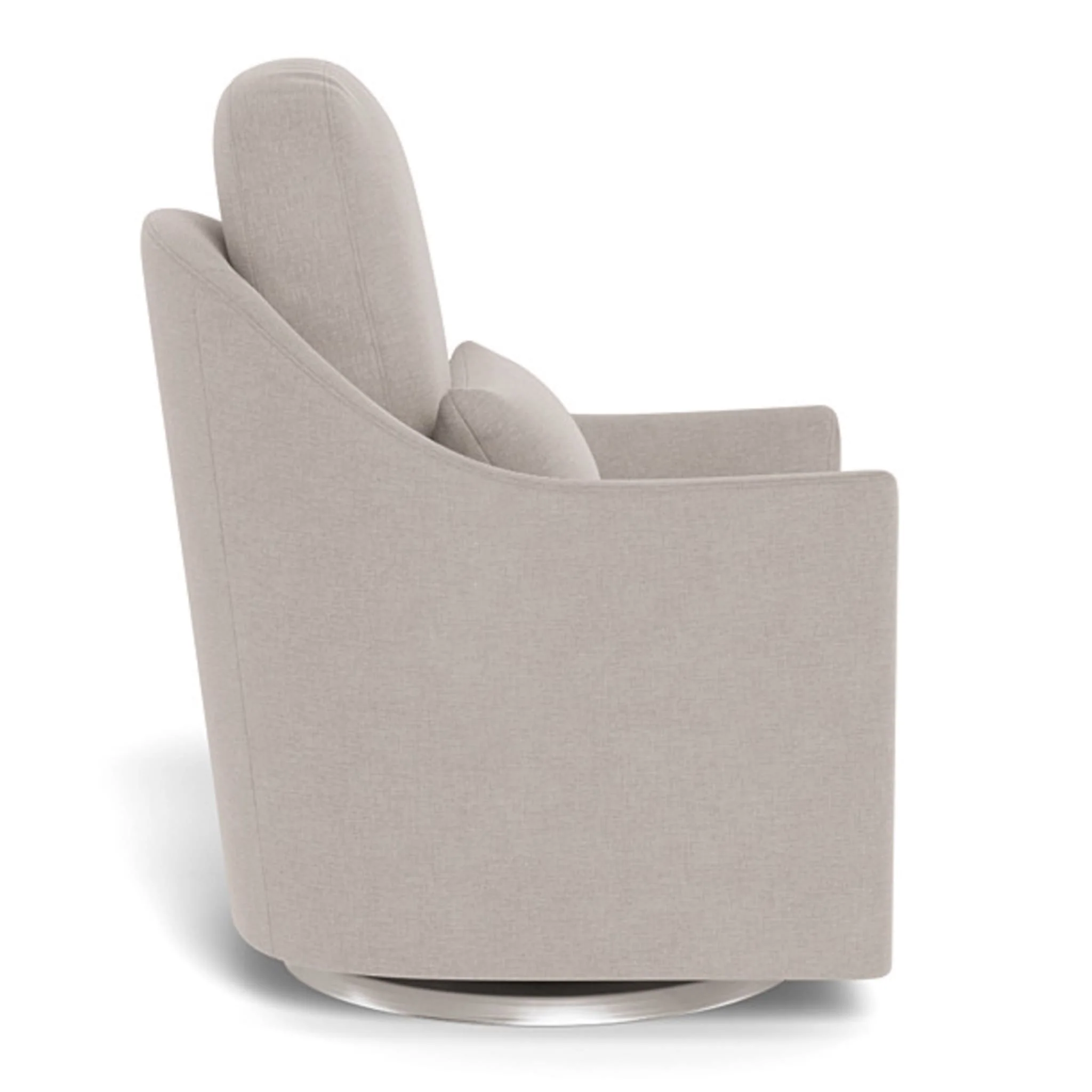 Fauteuil Berçant et Pivotant Nessa - Sand / Argent - Image 7