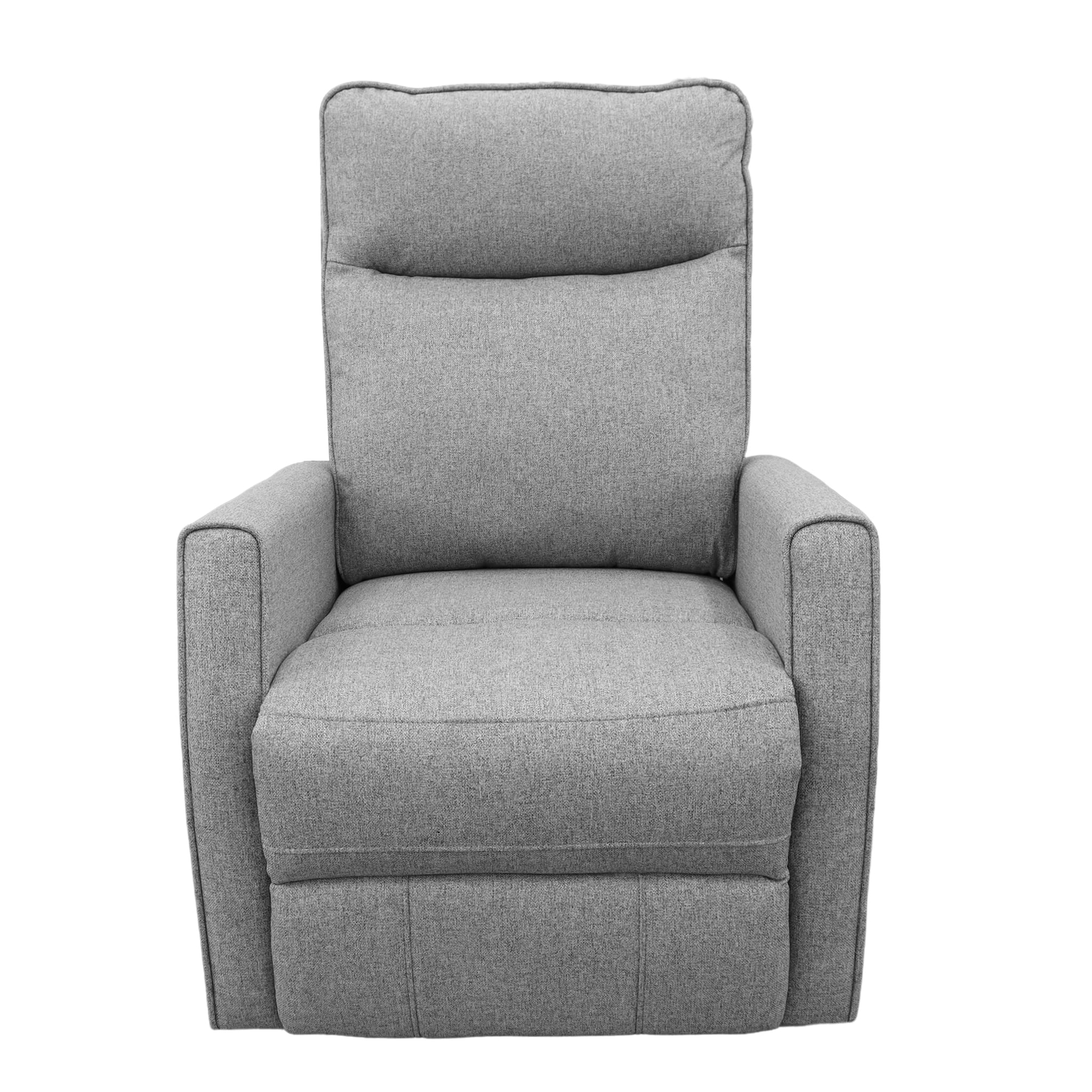 Fauteuil Berçant Pivotant et Inclinable - Tweed Gris - Image 3