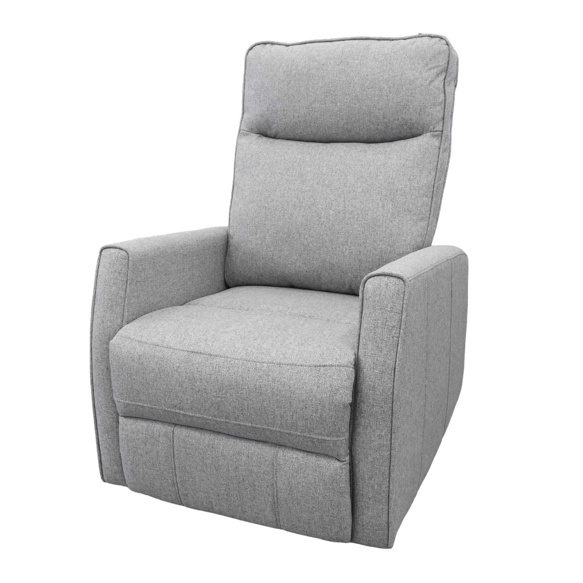 Fauteuil Berçant Pivotant et Inclinable - Tweed Gris - Image 4