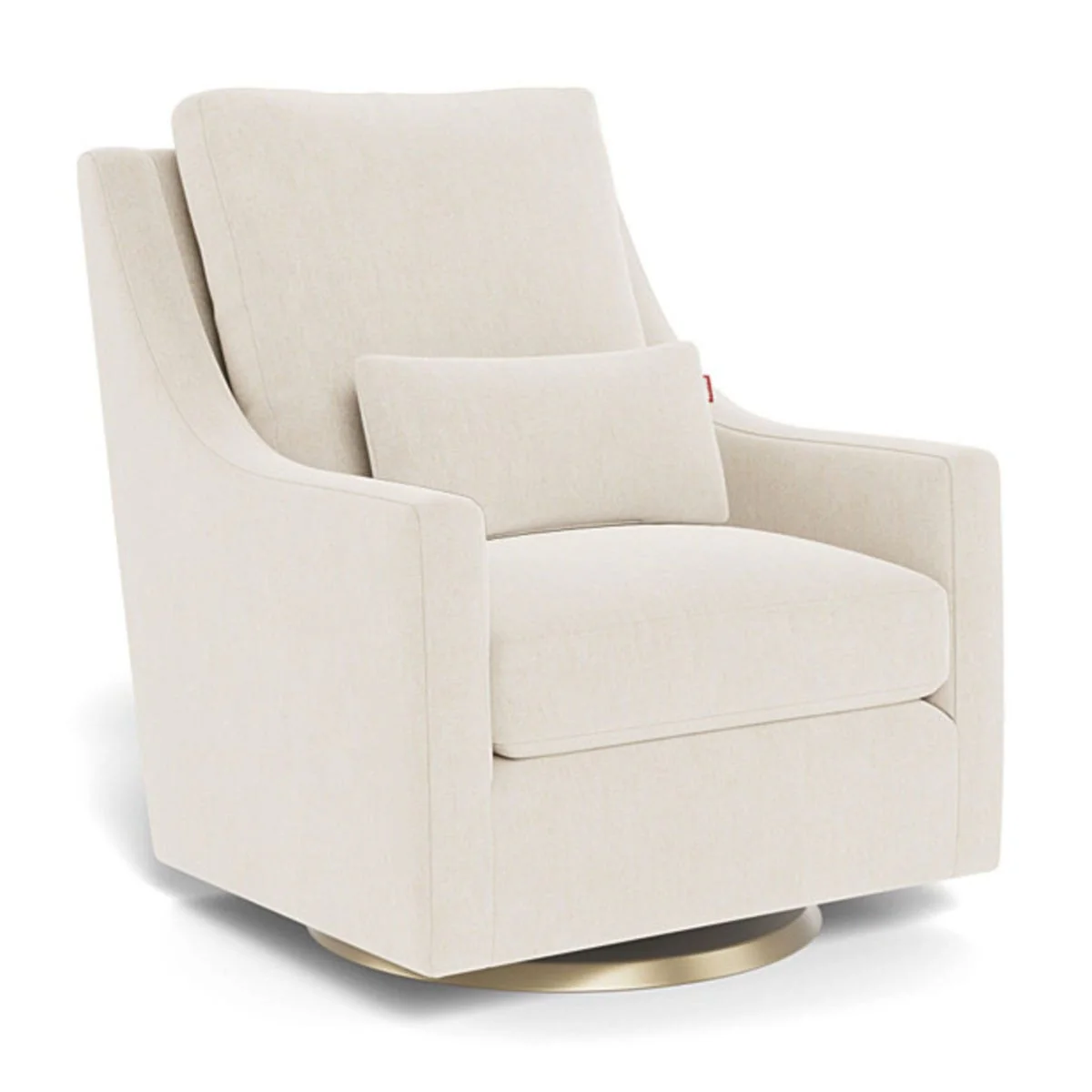 Fauteuil Berçant et Pivotant Vera - Dune / Or