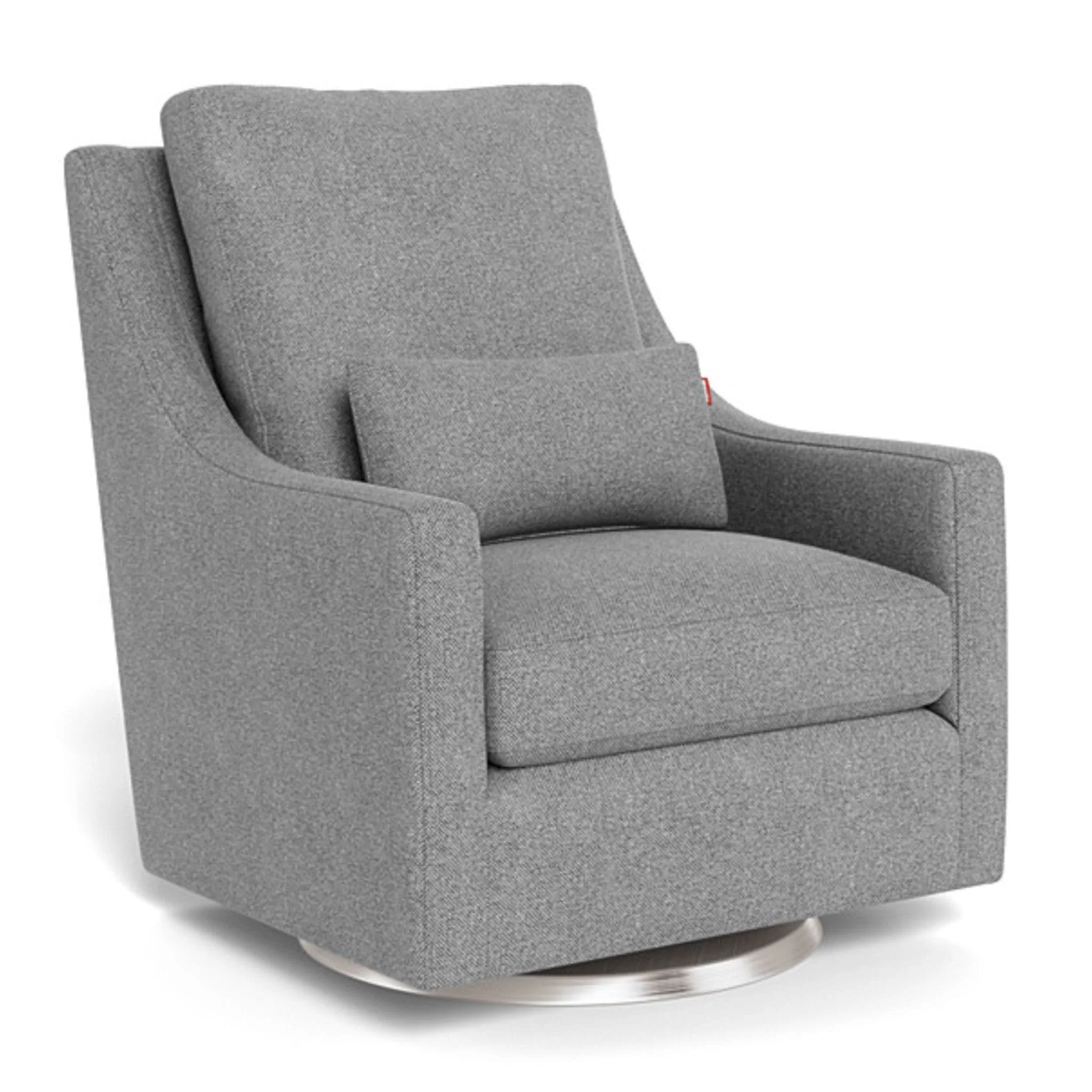 Fauteuil Berçant et Pivotant Vera - Pepper Gris / Argent