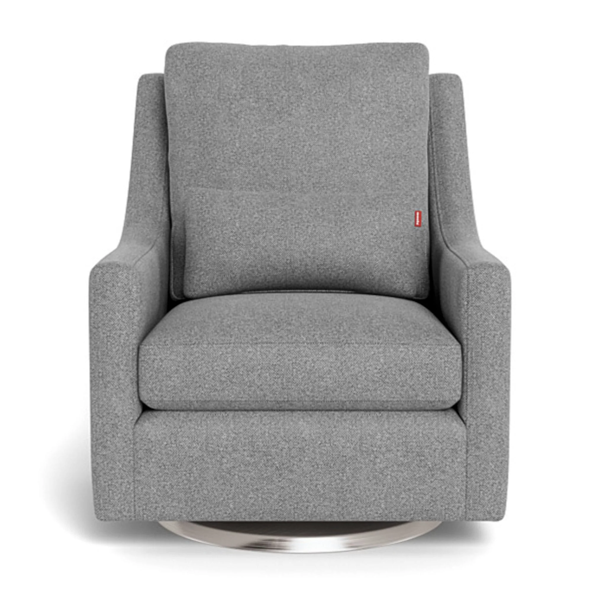 Fauteuil Berçant et Pivotant Vera - Pepper Gris / Argent - Image 2
