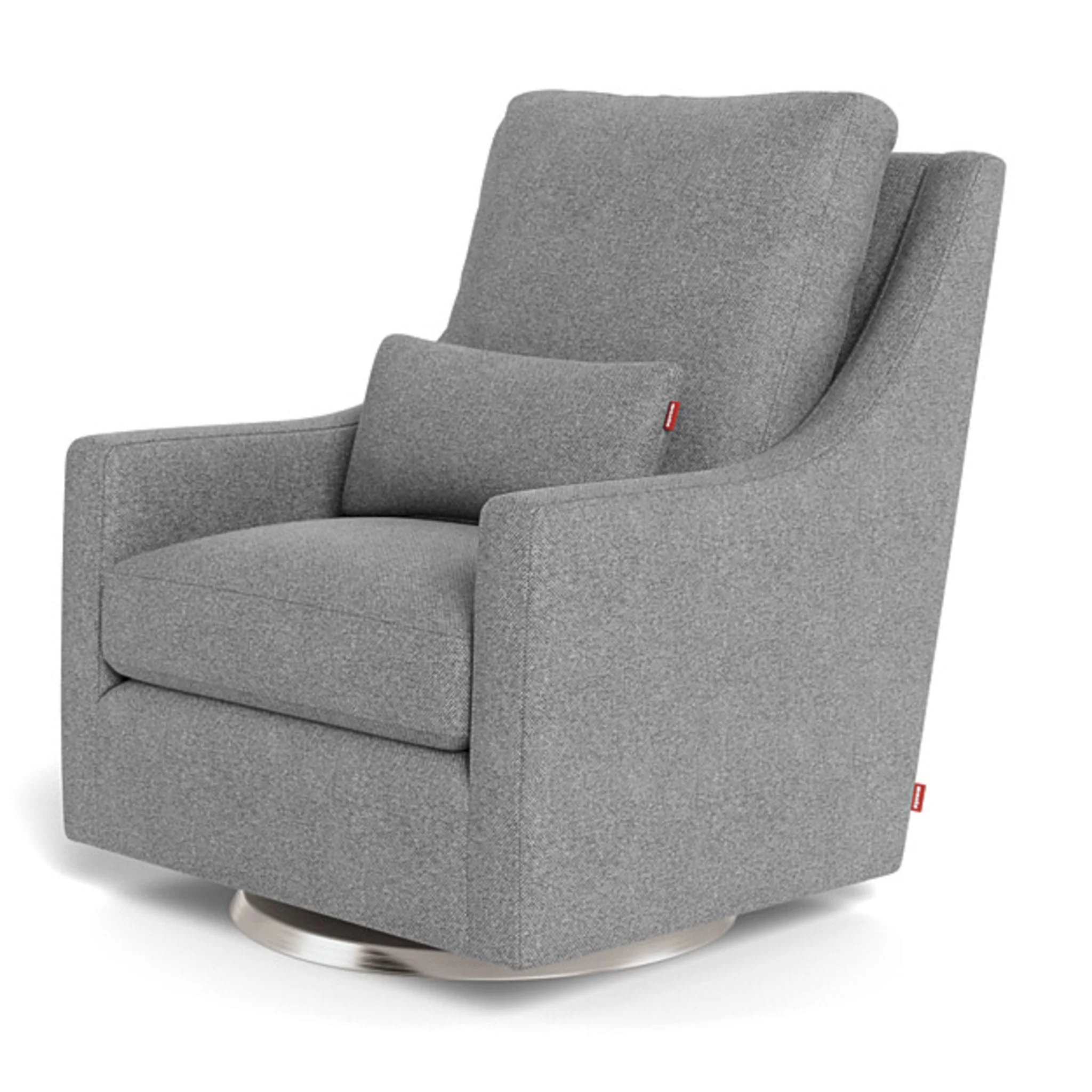 Fauteuil Berçant et Pivotant Vera - Pepper Gris / Argent - Image 3