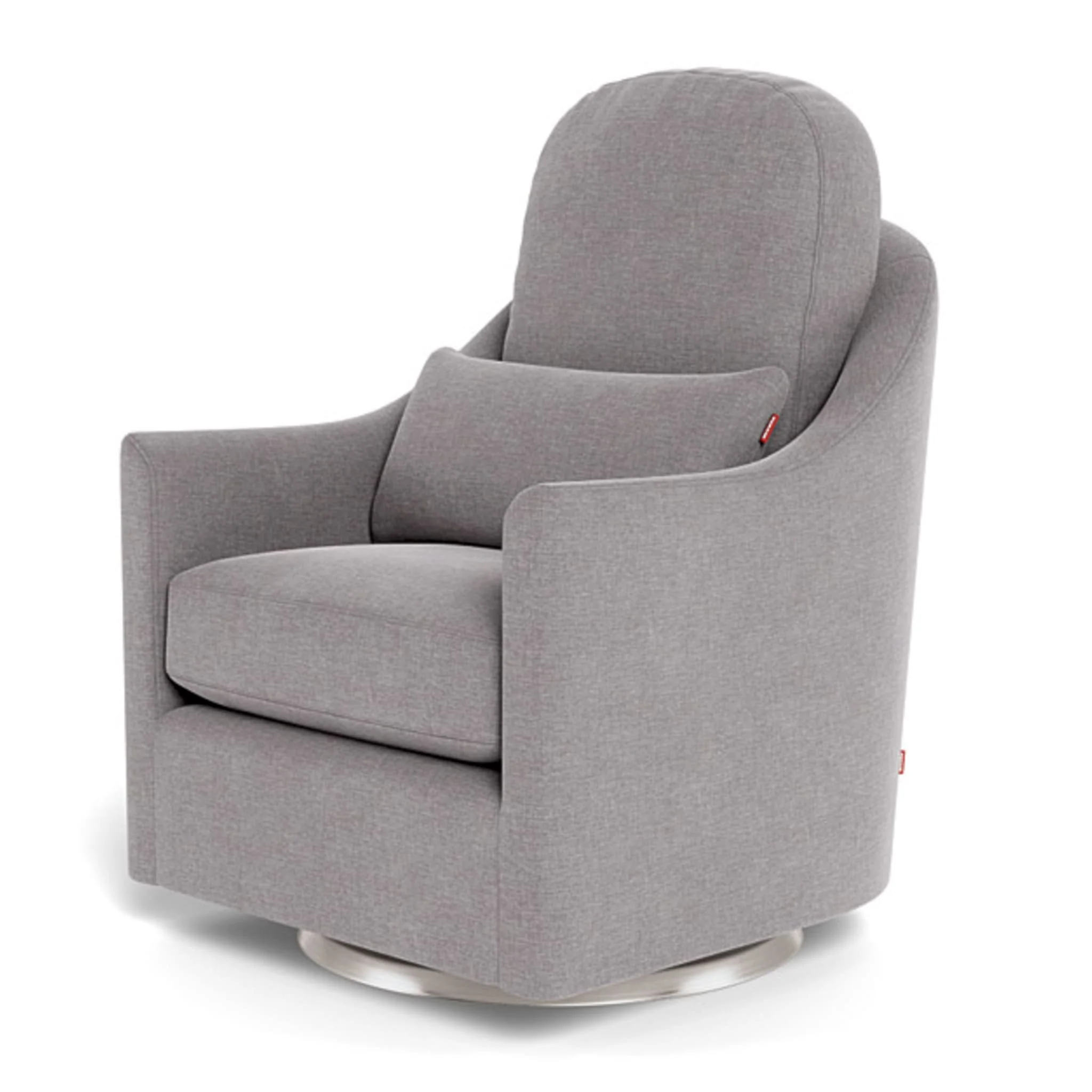 Fauteuil Berçant et Pivotant Nessa - Pebble / Argent - Image 7
