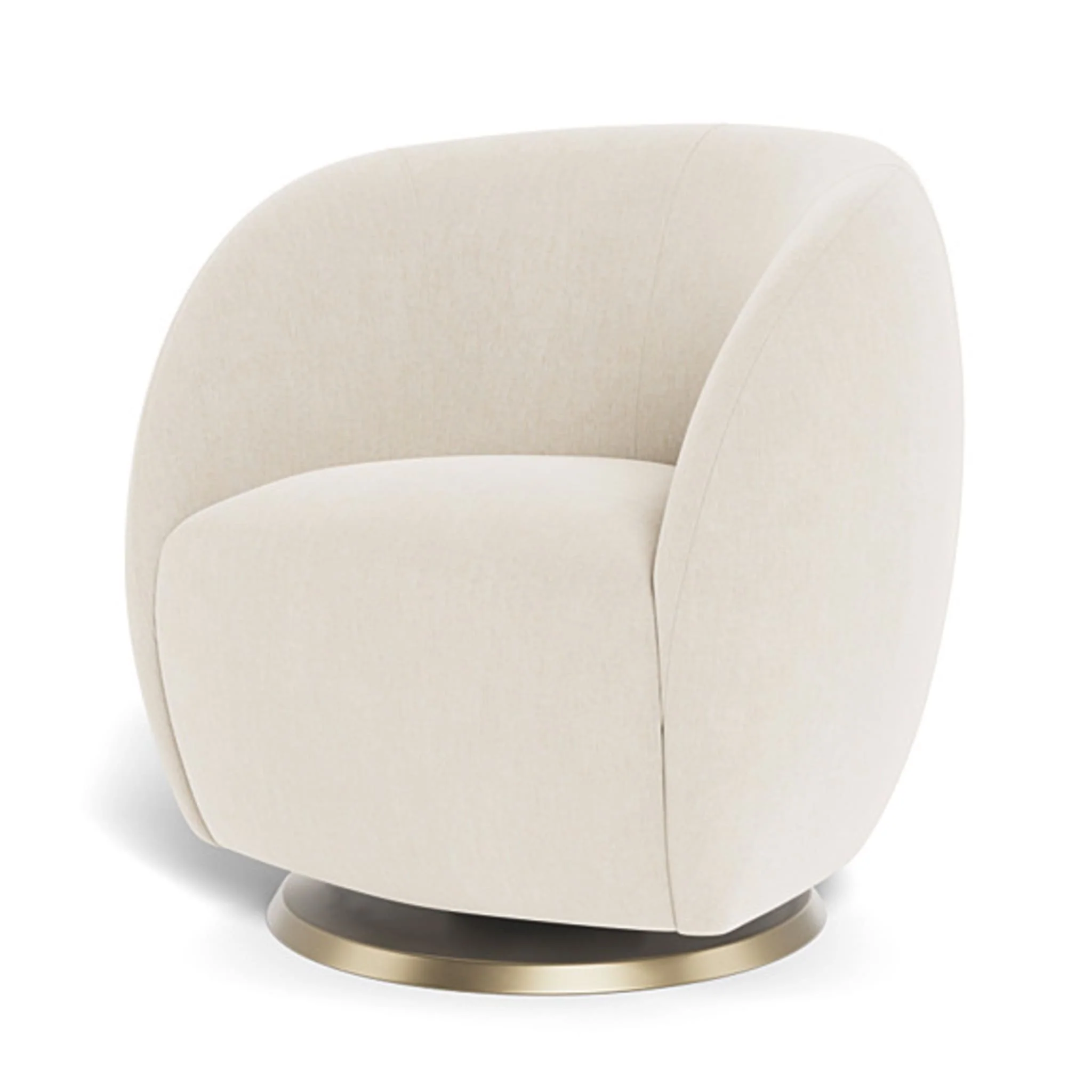 Fauteuil Berçant et Pivotant Gem - Dune / Or - Image 5