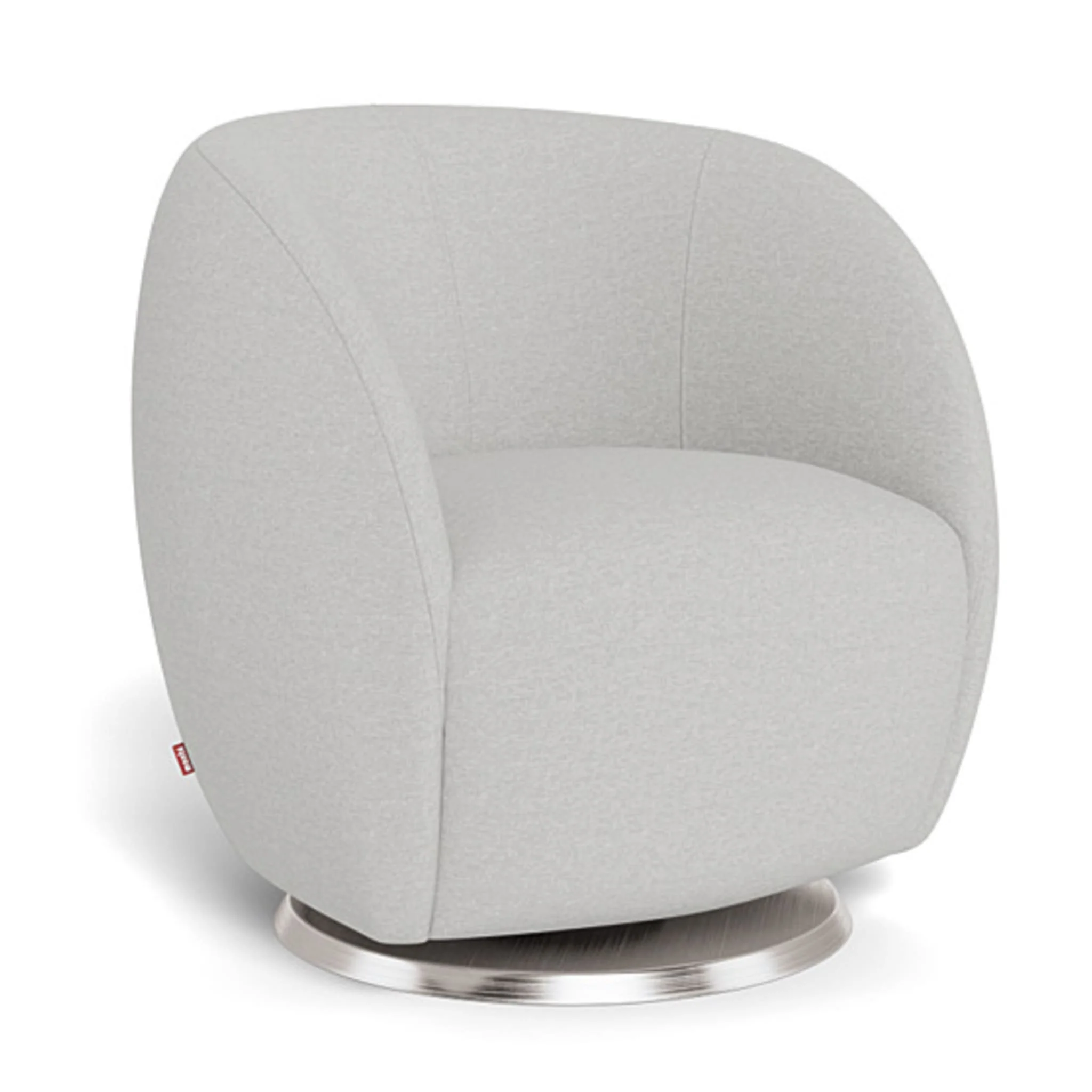 Fauteuil Berçant et Pivotant Gem - Fog grey / Argent