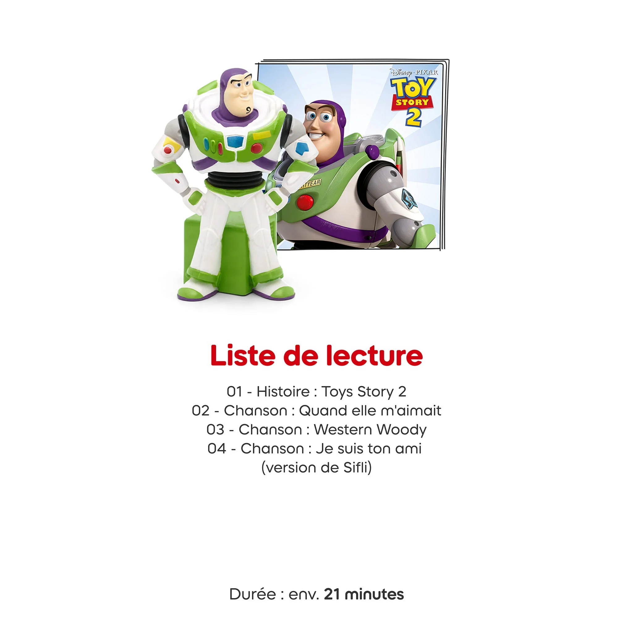 Disney Histoire De Jouet 2 - Buzz Tonie Figurine (Français) - Image 6