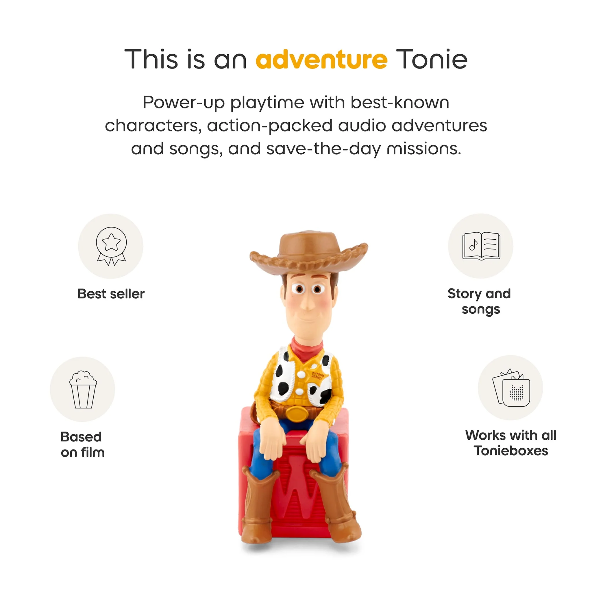 Disney Pixar Toy Story Woody Tonie Figurine (Anglais) - Image 4