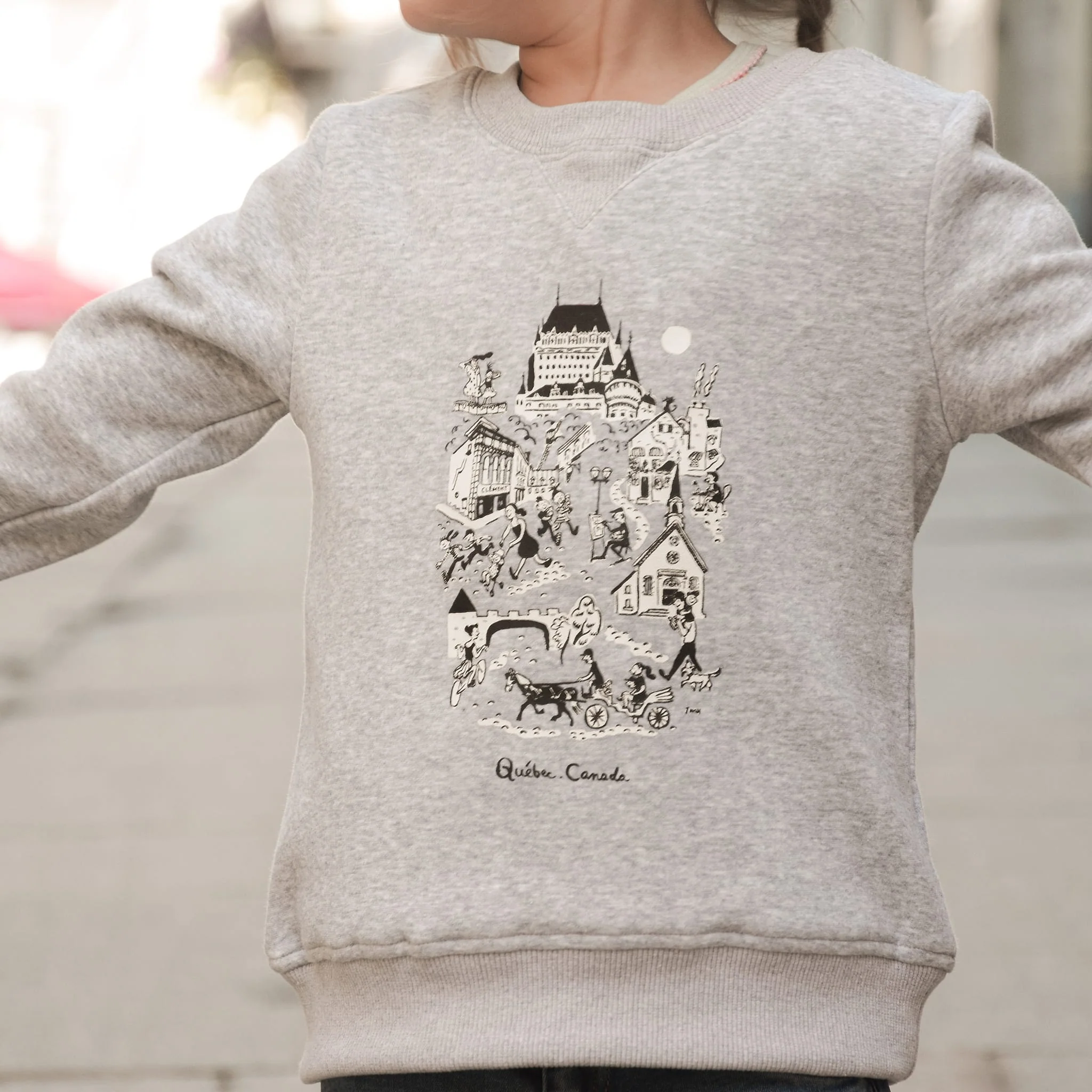 Gilet Ouaté Vieux Québec 2-14ans - Image 7