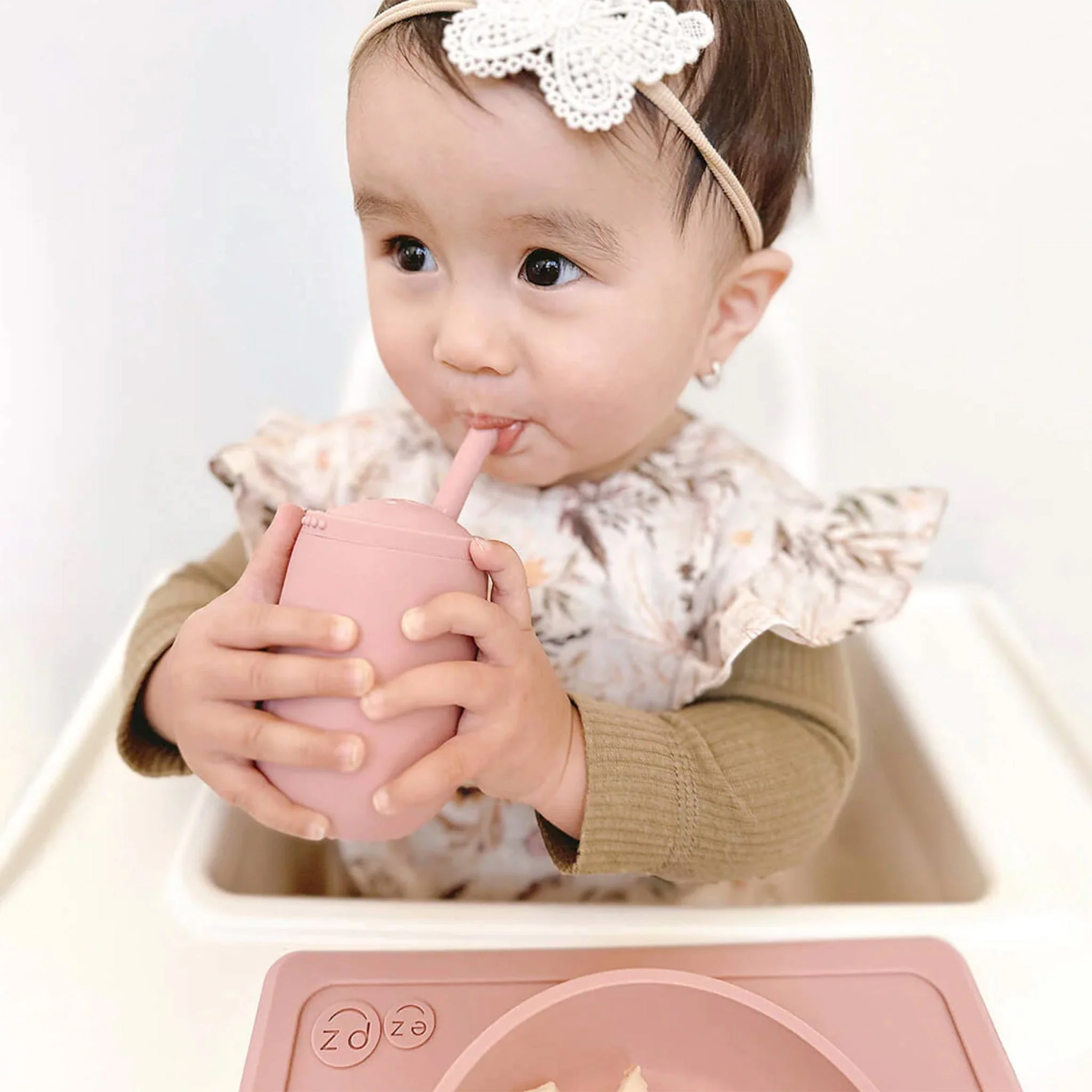 Gobelet Mini Cup et Paille - Blush - Image 3