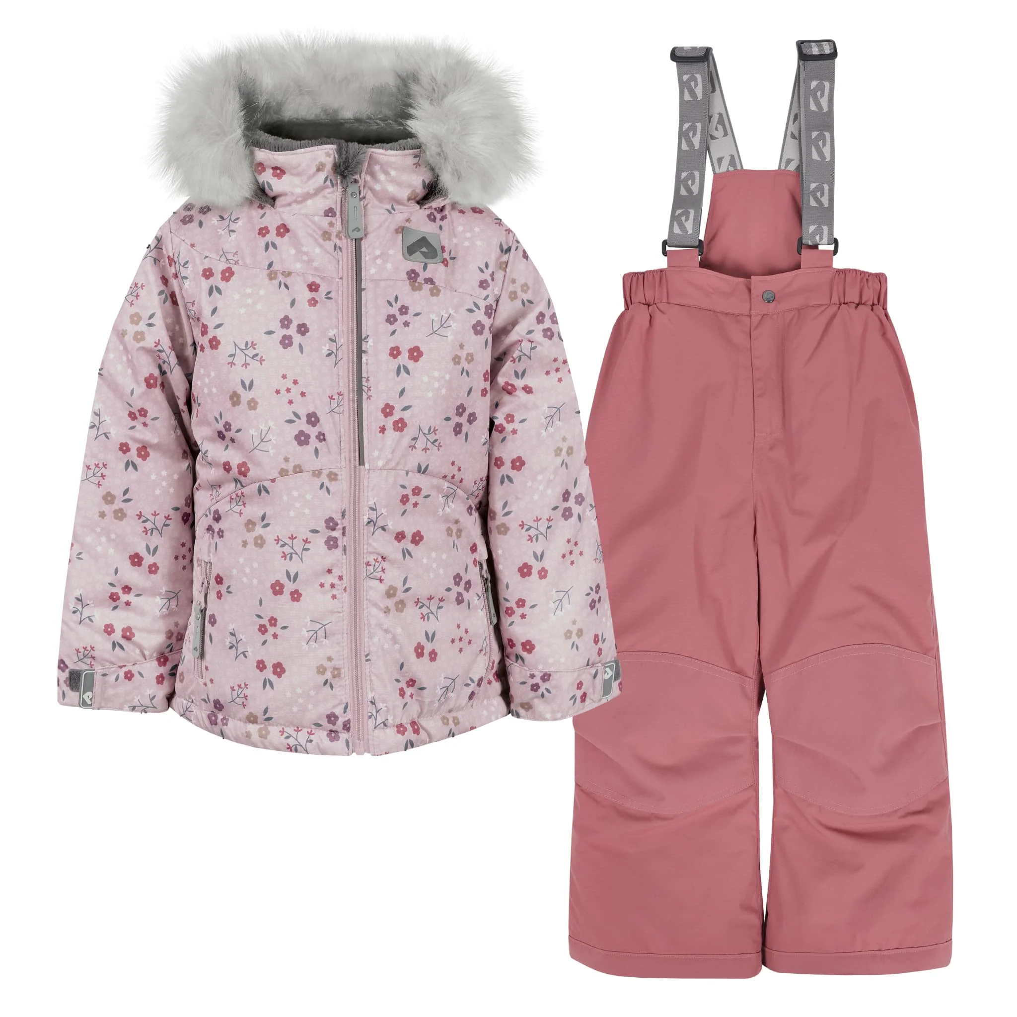 Habit de Neige Deux Pièces Fleurs 2-6ans