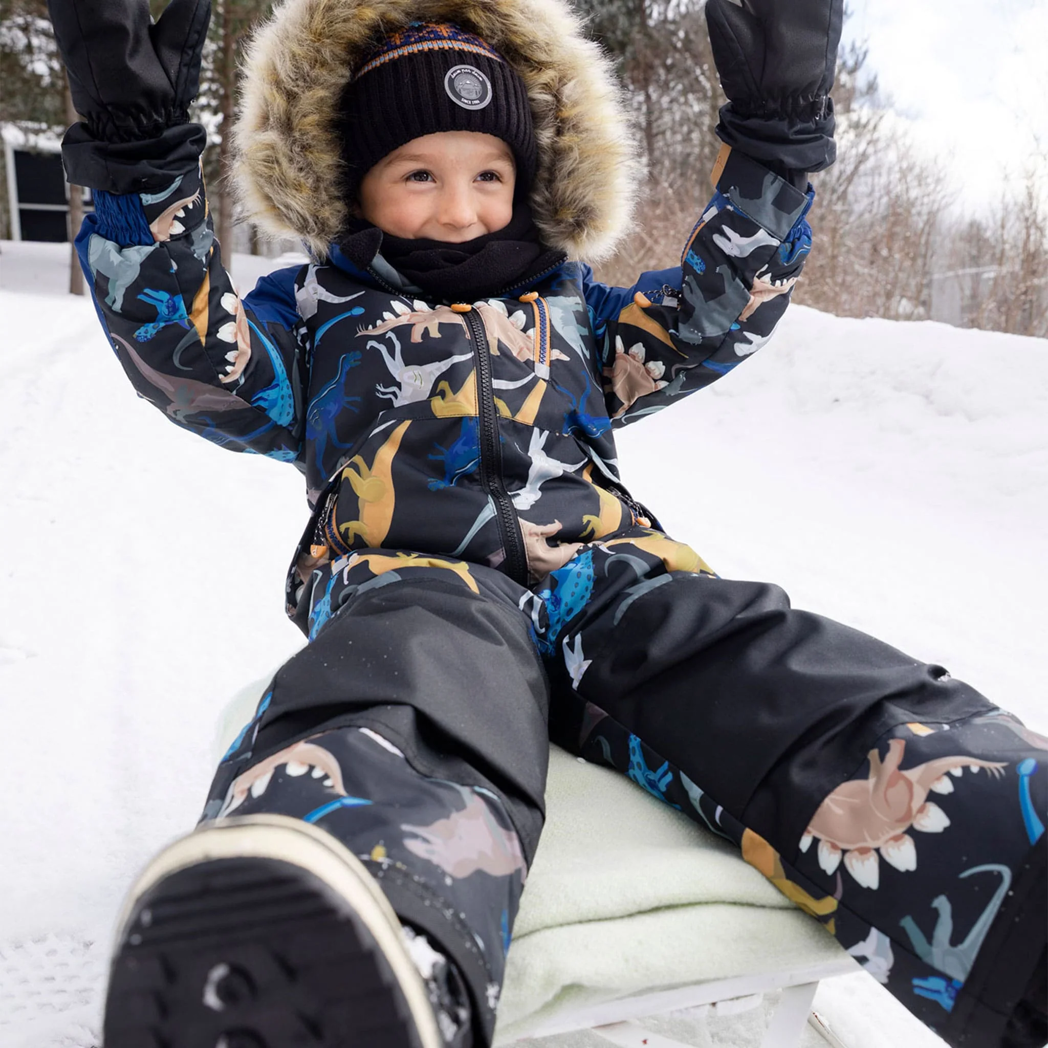 Habit de Neige Une Pièce Dinos 2-6ans - Image 3