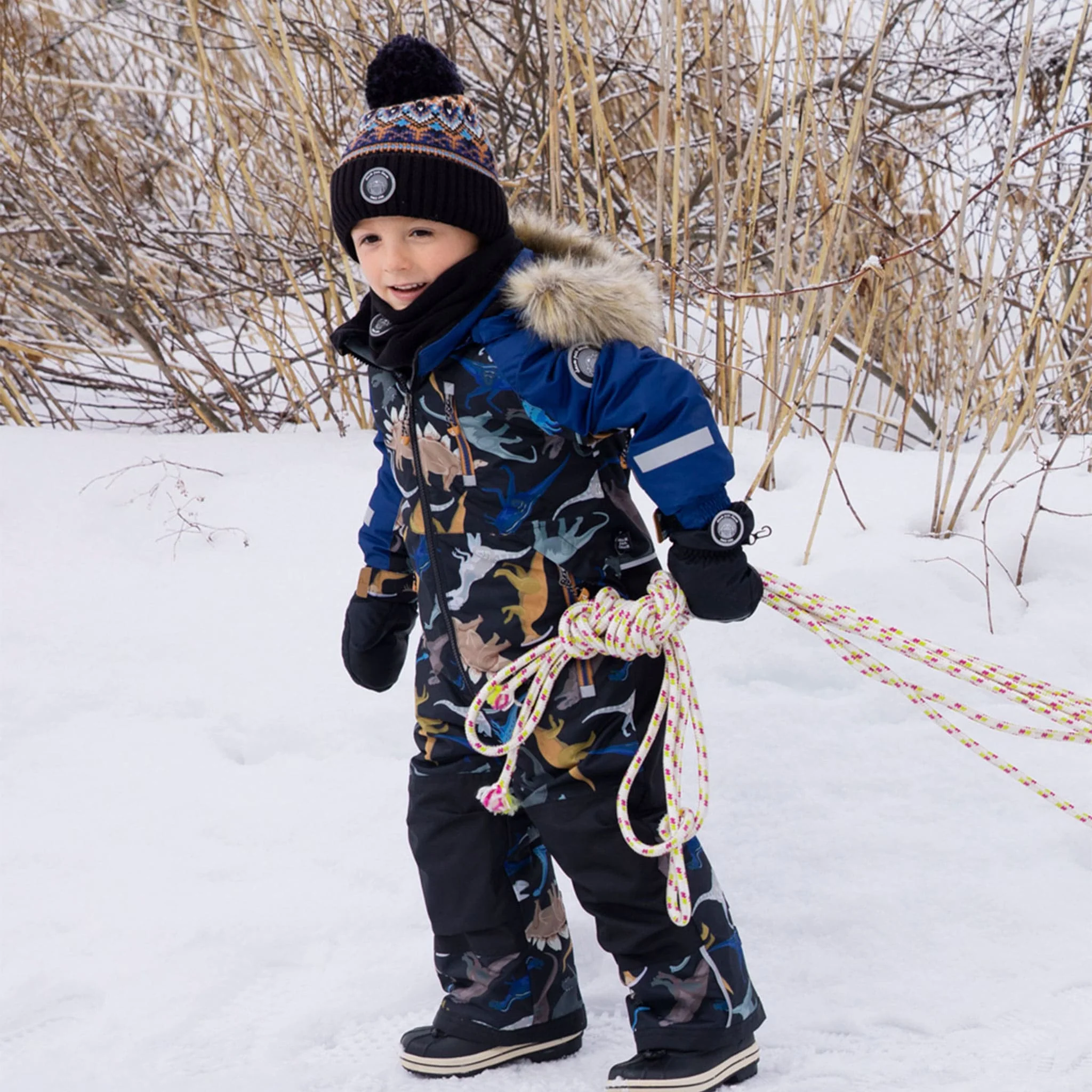 Habit de Neige Une Pièce Dinos 2-6ans - Image 4