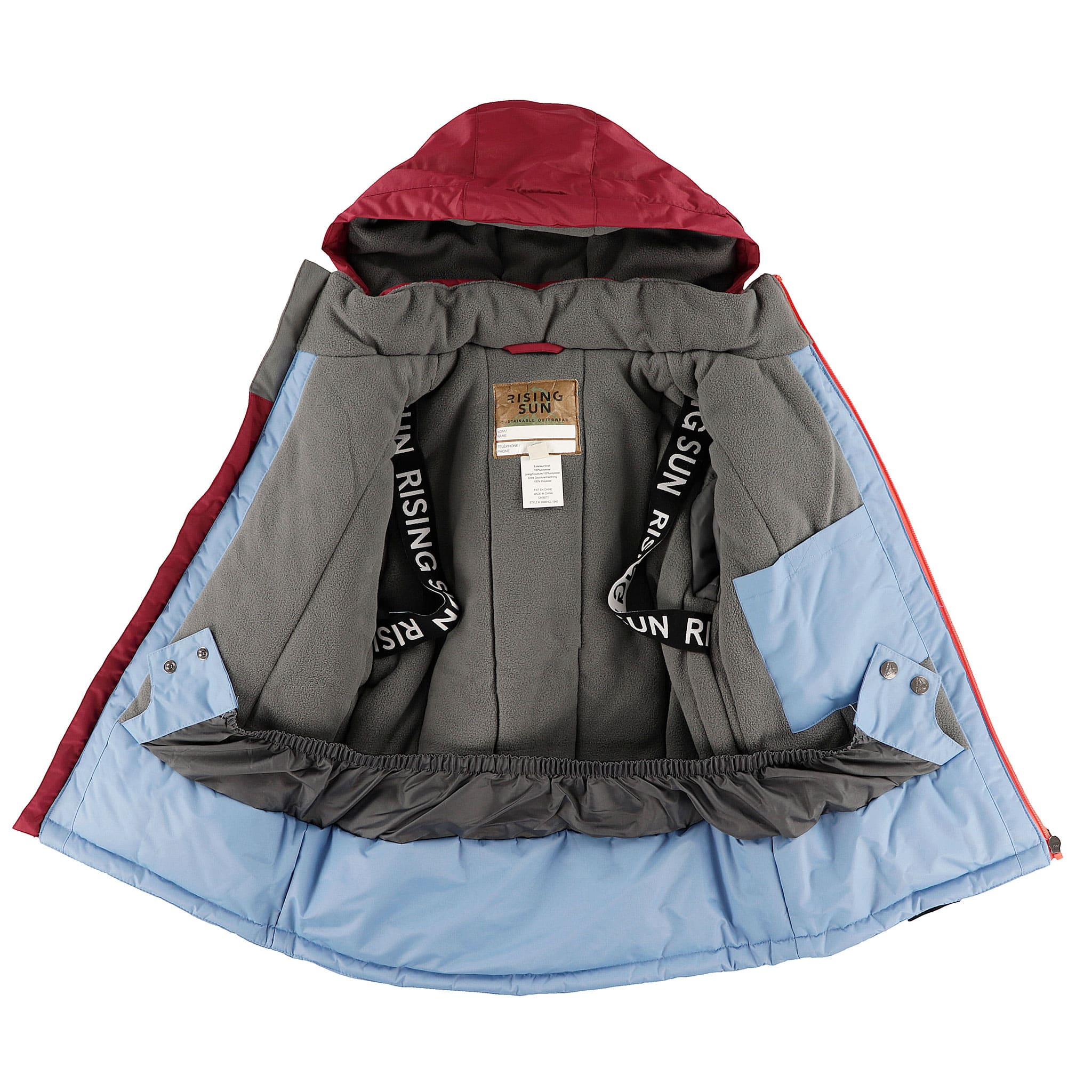 Habit de Neige Colorblock Bordeaux 4-14ans - Image 6