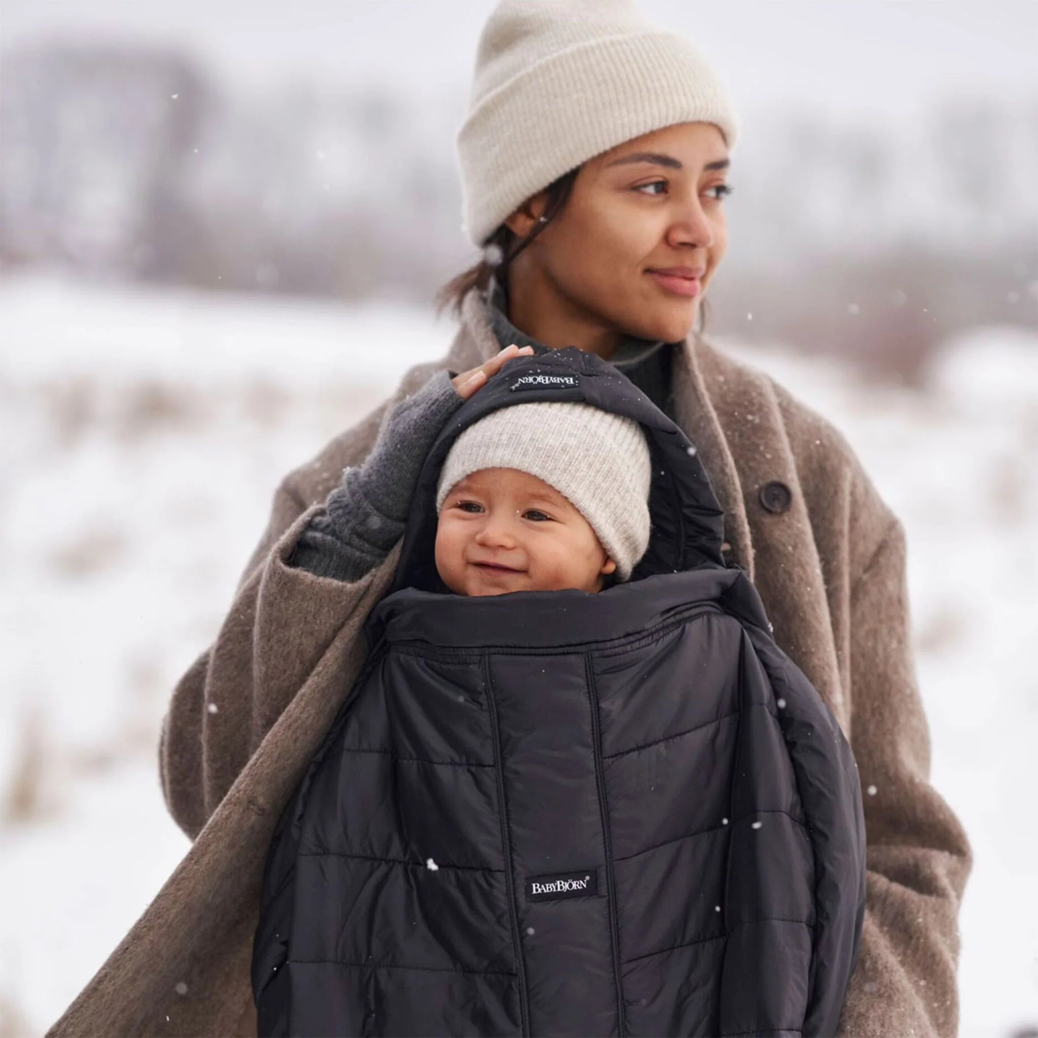 Housse Hiver pour Porte-bébé - Noir - Image 3