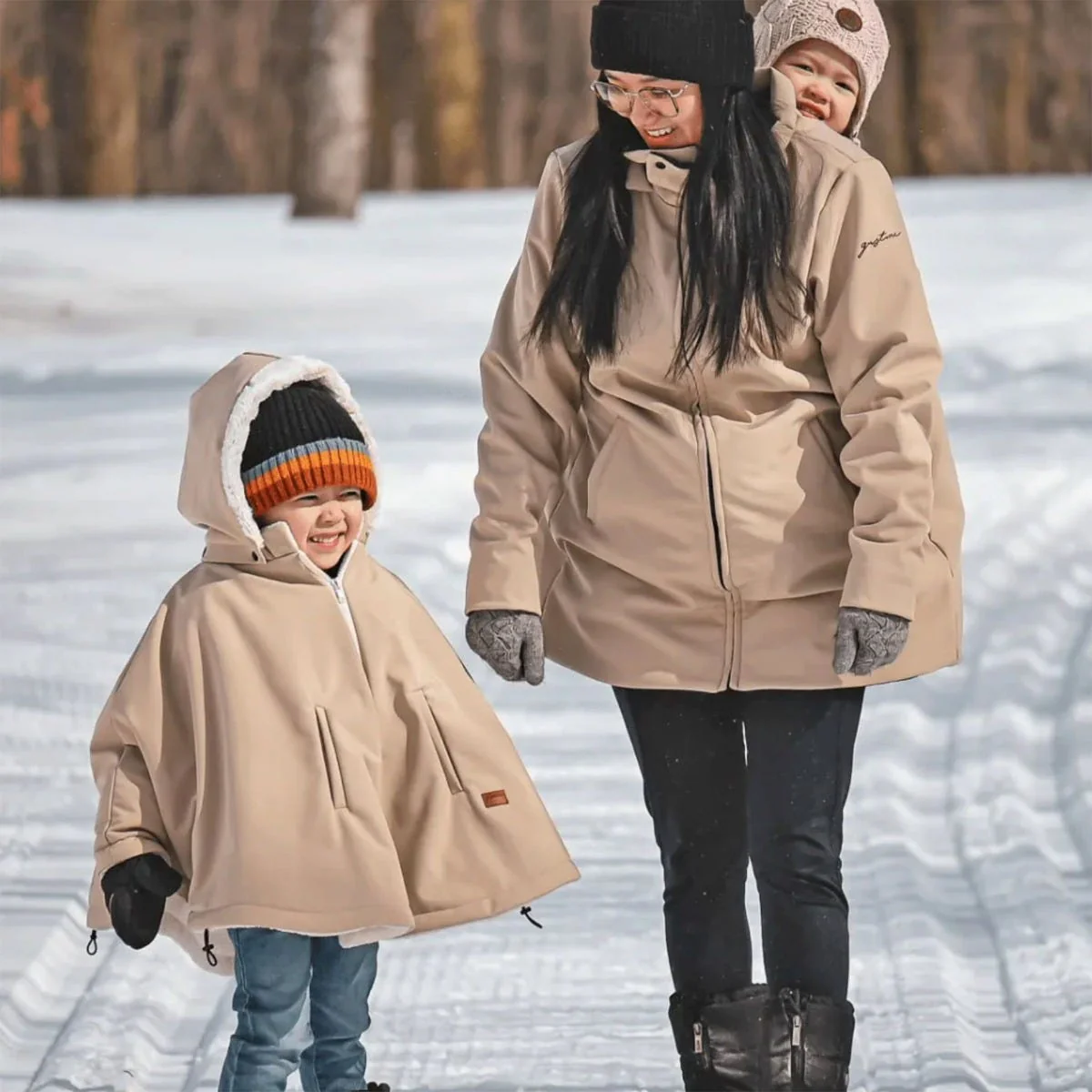 Housse Siège d'Auto / Poncho 3 en 1 - Tan - Image 8