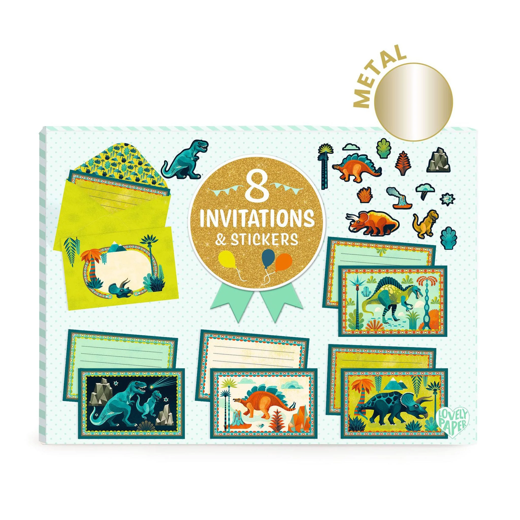 Invitations(8) Cric croc, Dino Rock