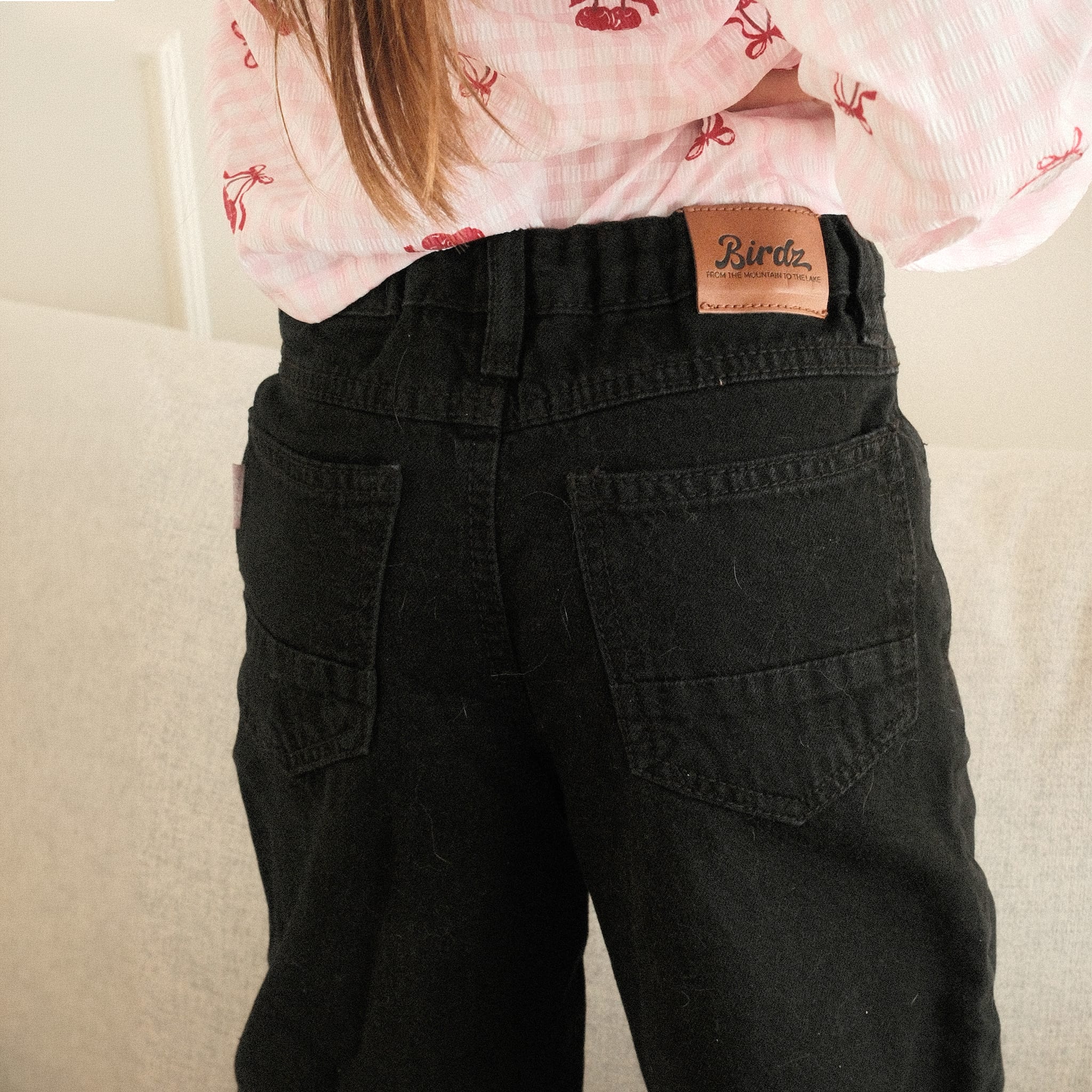 Jeans Jambe Large Noir 10-16ans - Image 3