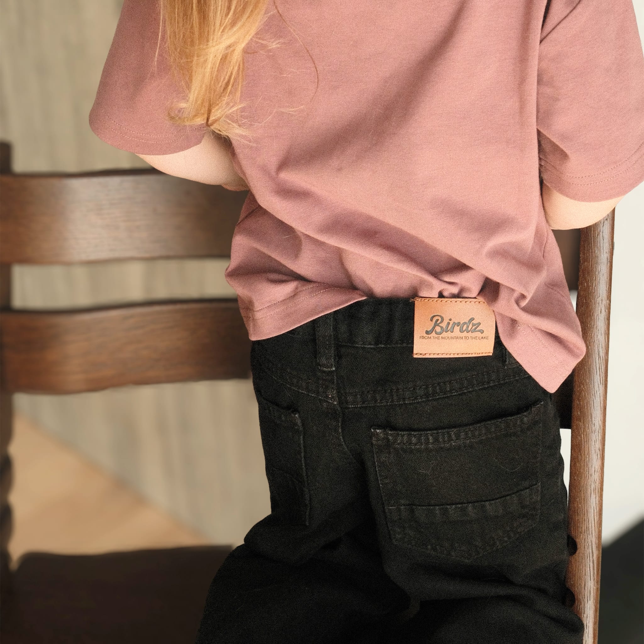 Jeans Jambe Large Noir 10-16ans - Image 6