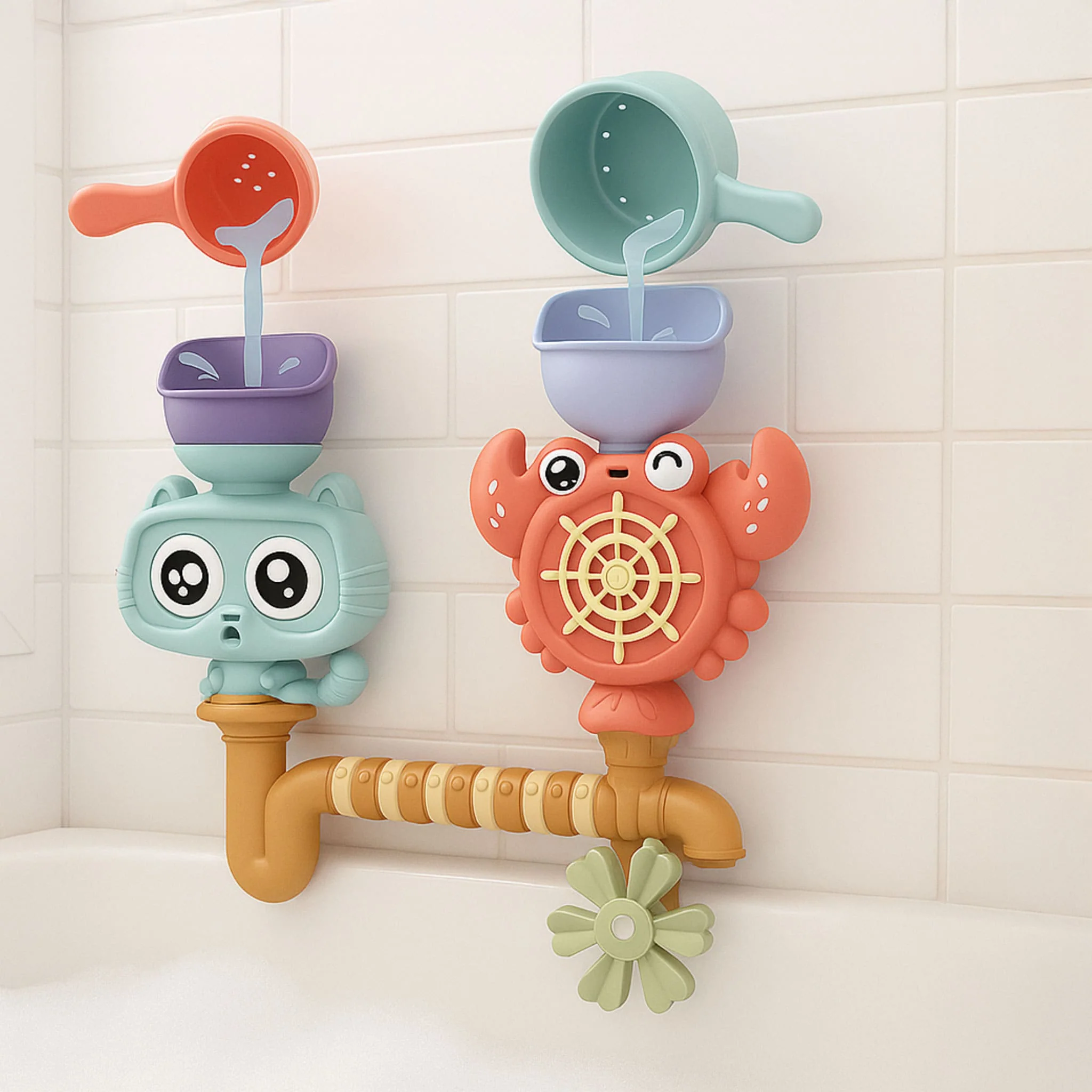 Jouet de Bain - Roue Crabe Et Chat - Image 2