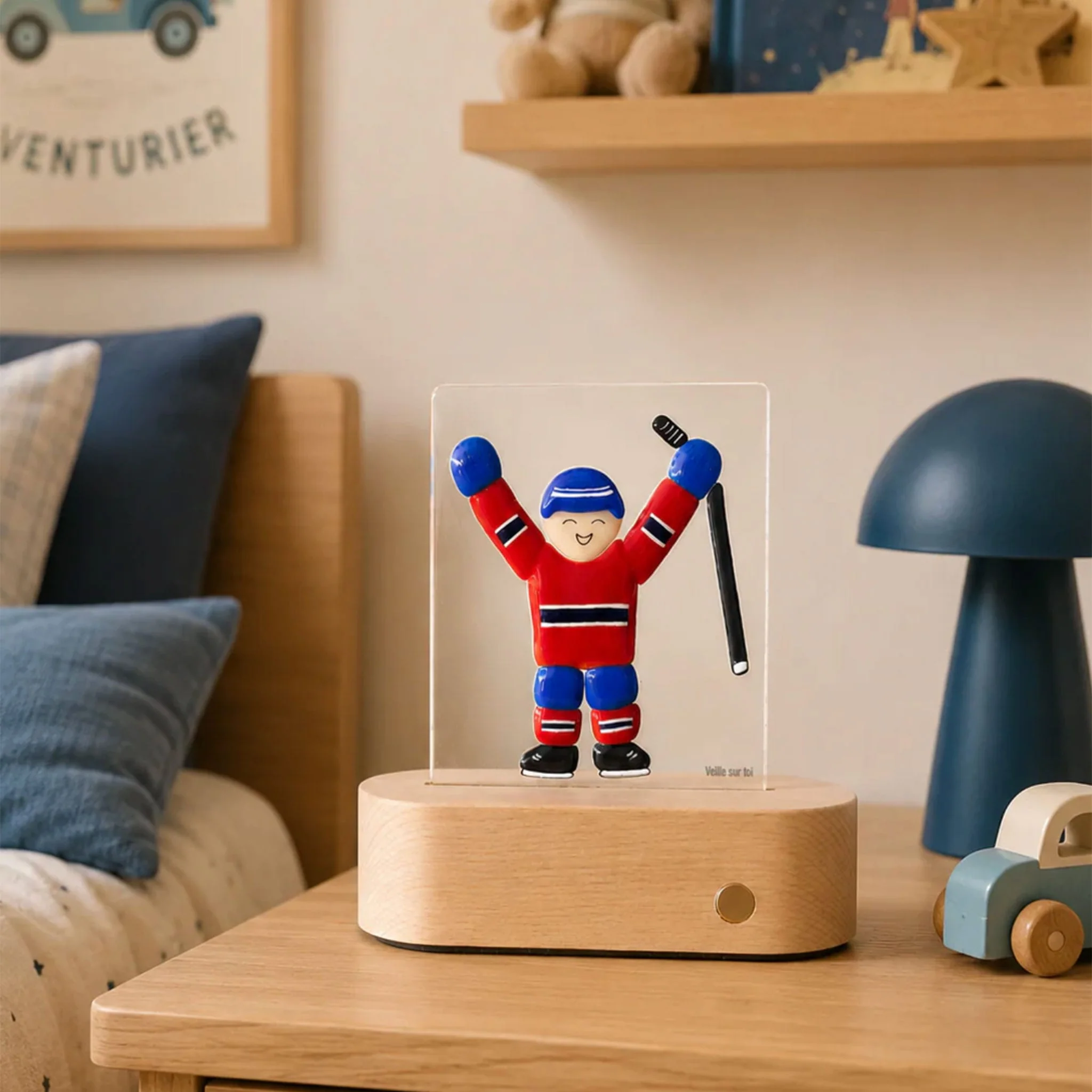 Lampe de Table - Joueur de Hockey - Image 2