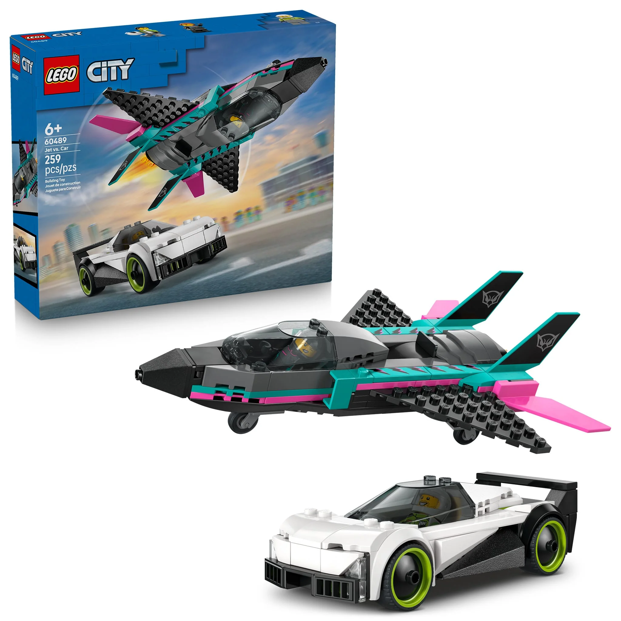 LEGO® City L’avion à réaction contre la voiture